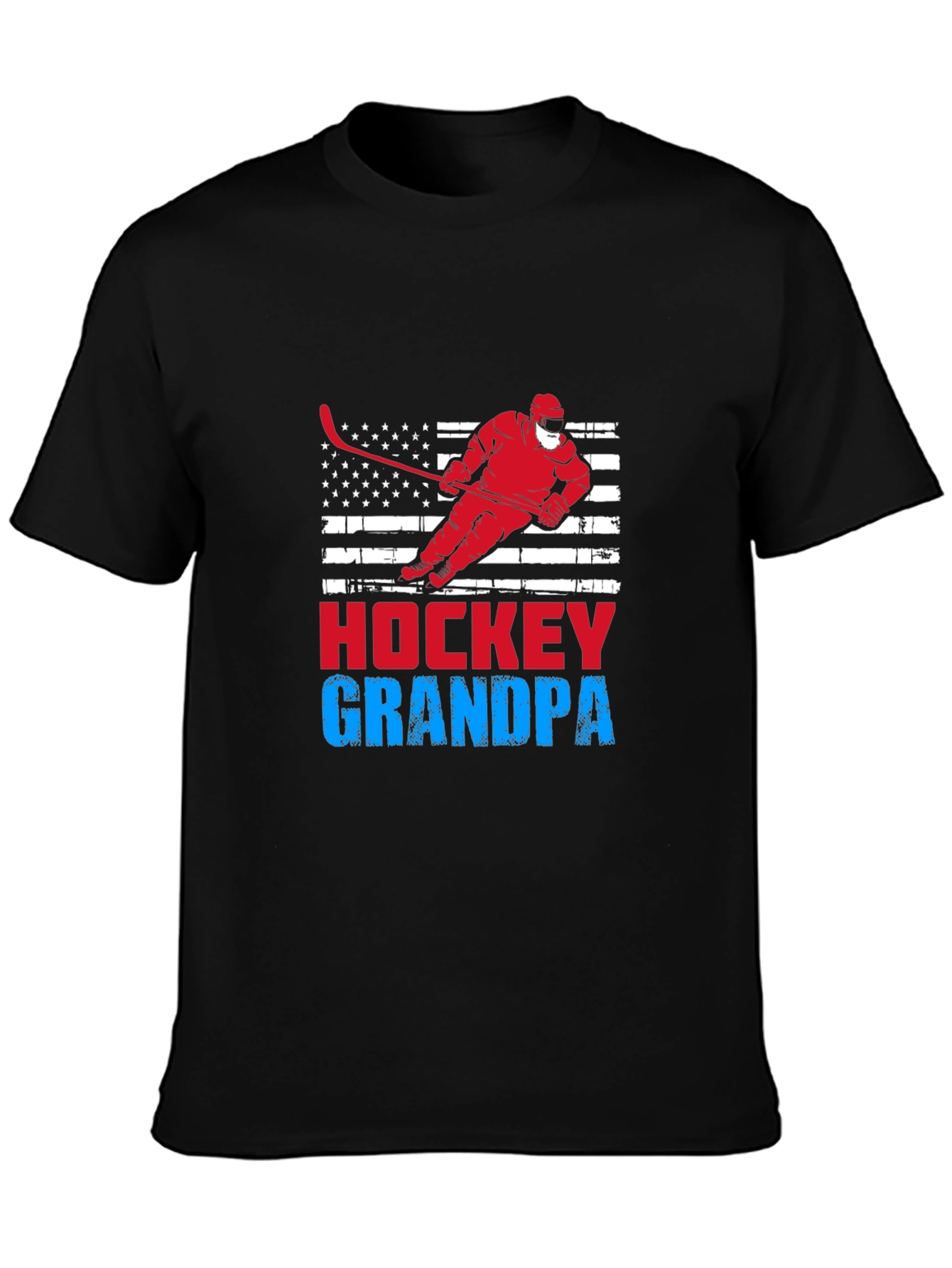 Hockey Grandpa Graphic T-Shirt
