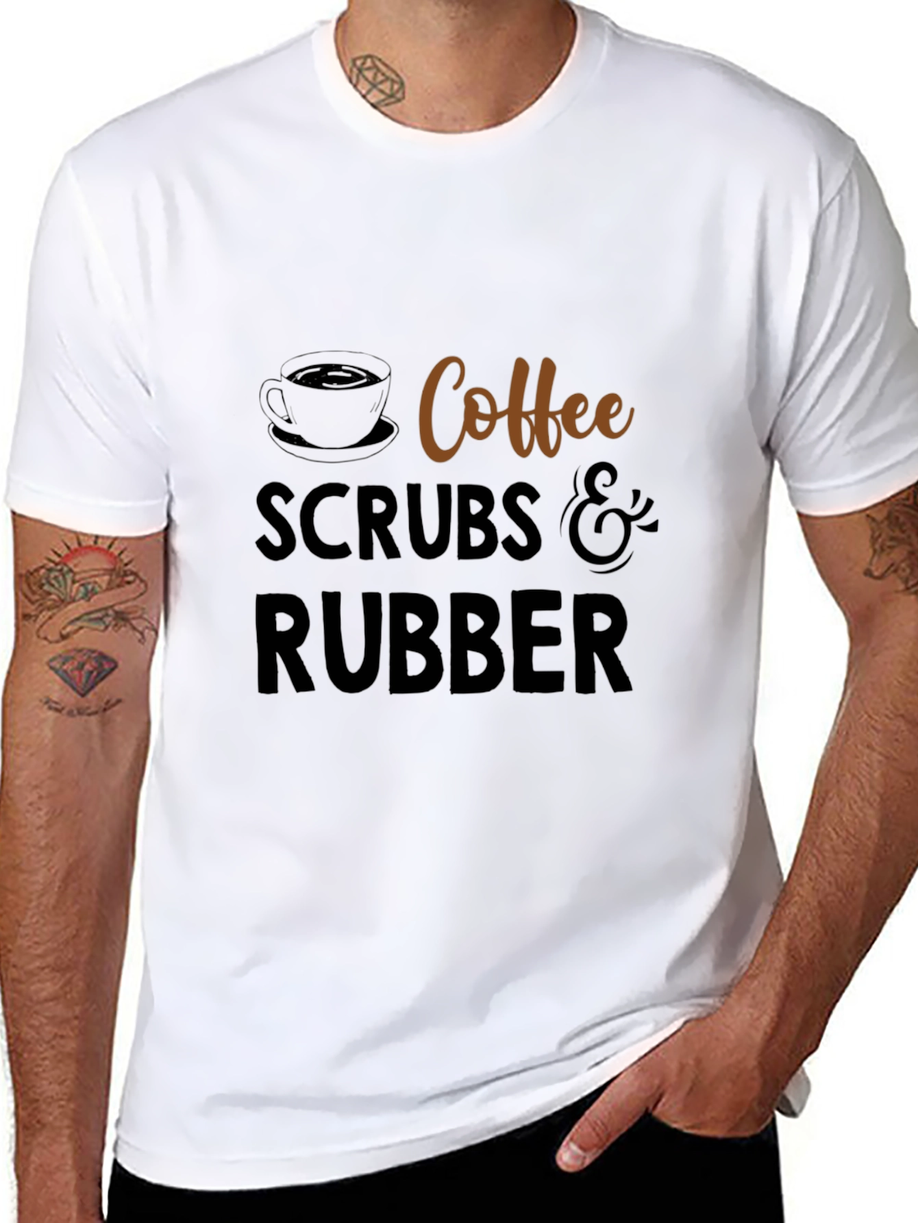 Coffee Scrubs & Rubber T-Shirt - Unisex