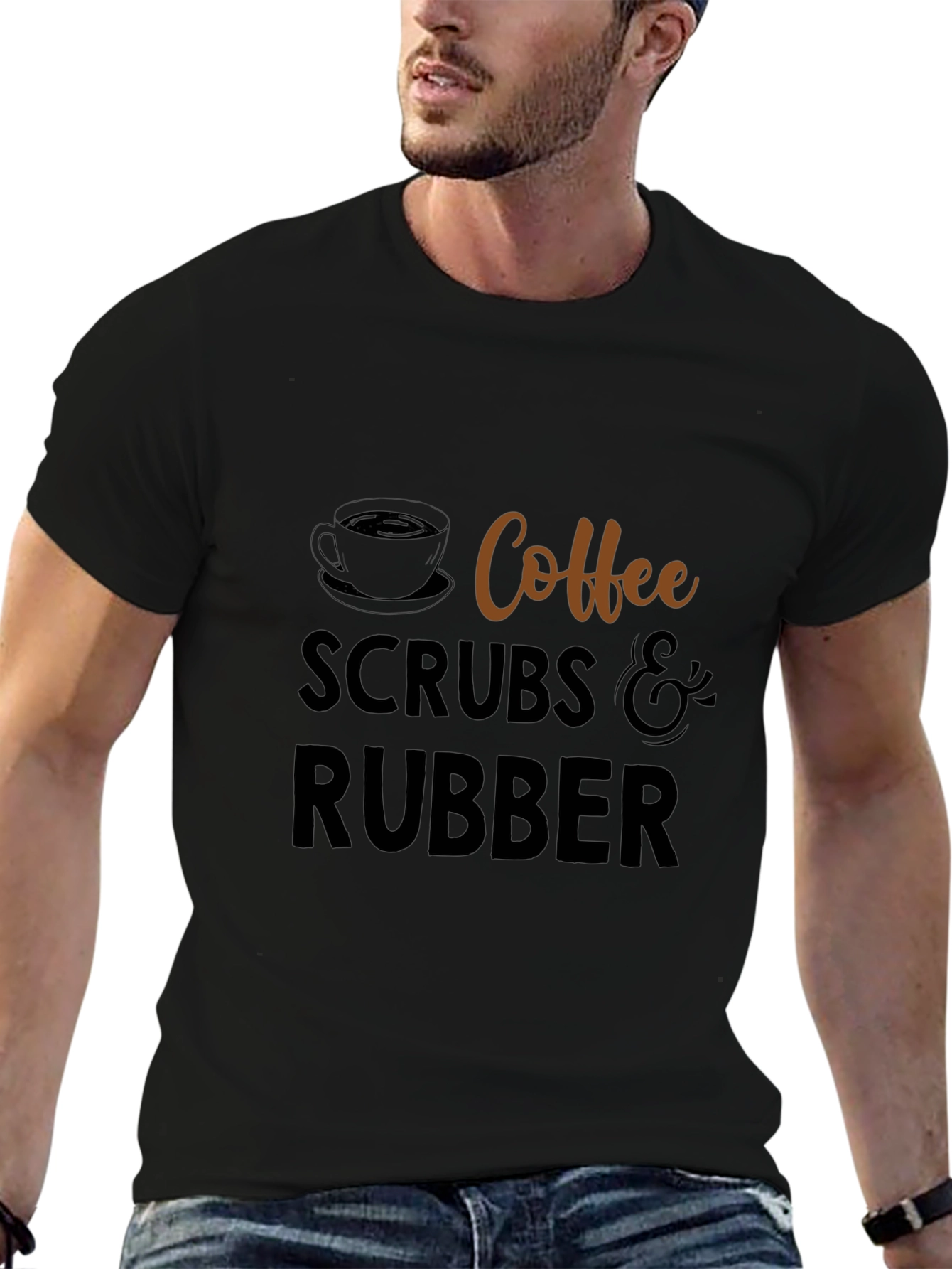 Coffee Scrubs & Rubber T-Shirt - Unisex