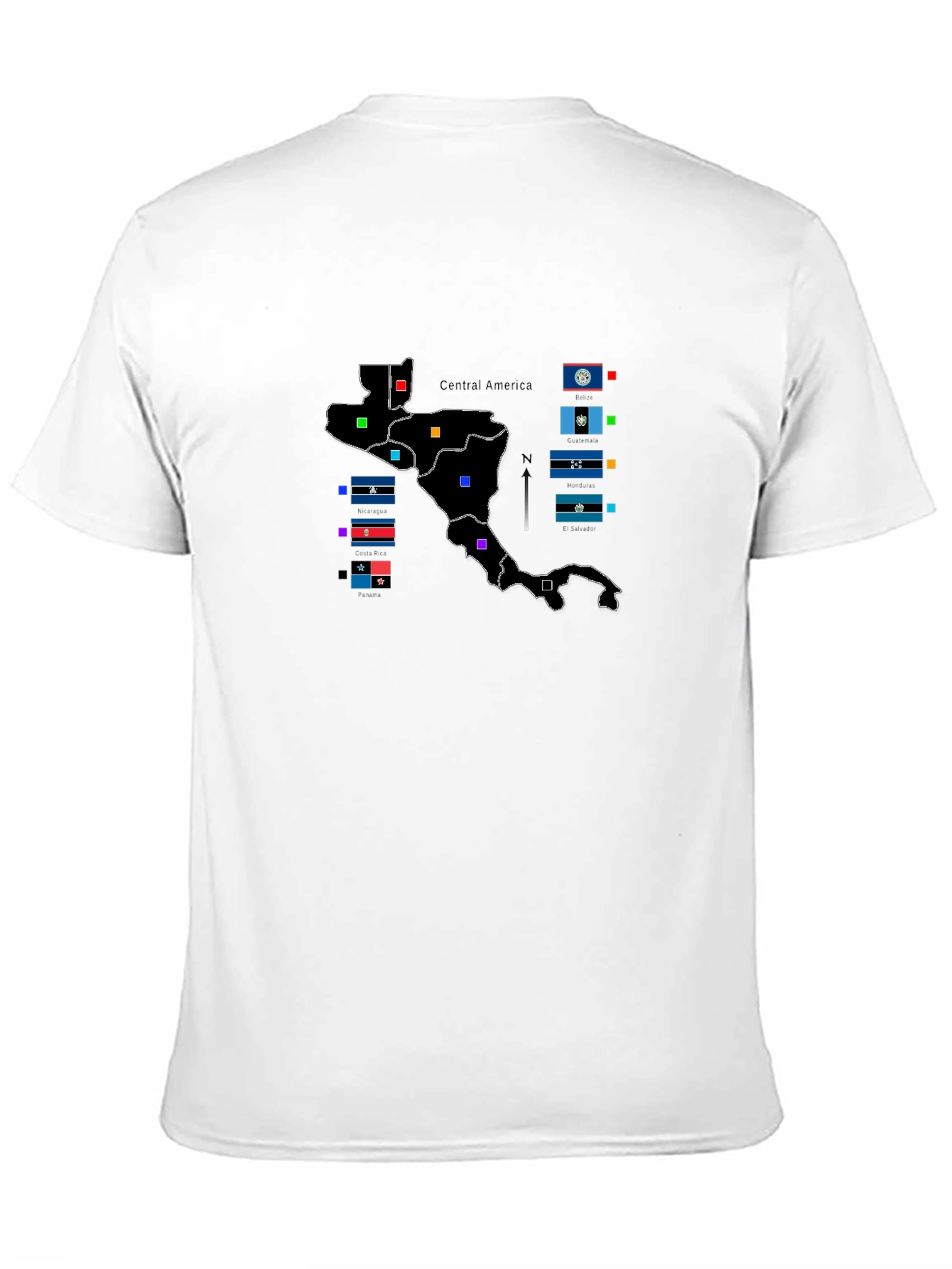 Central America Map Flag T-Shirt