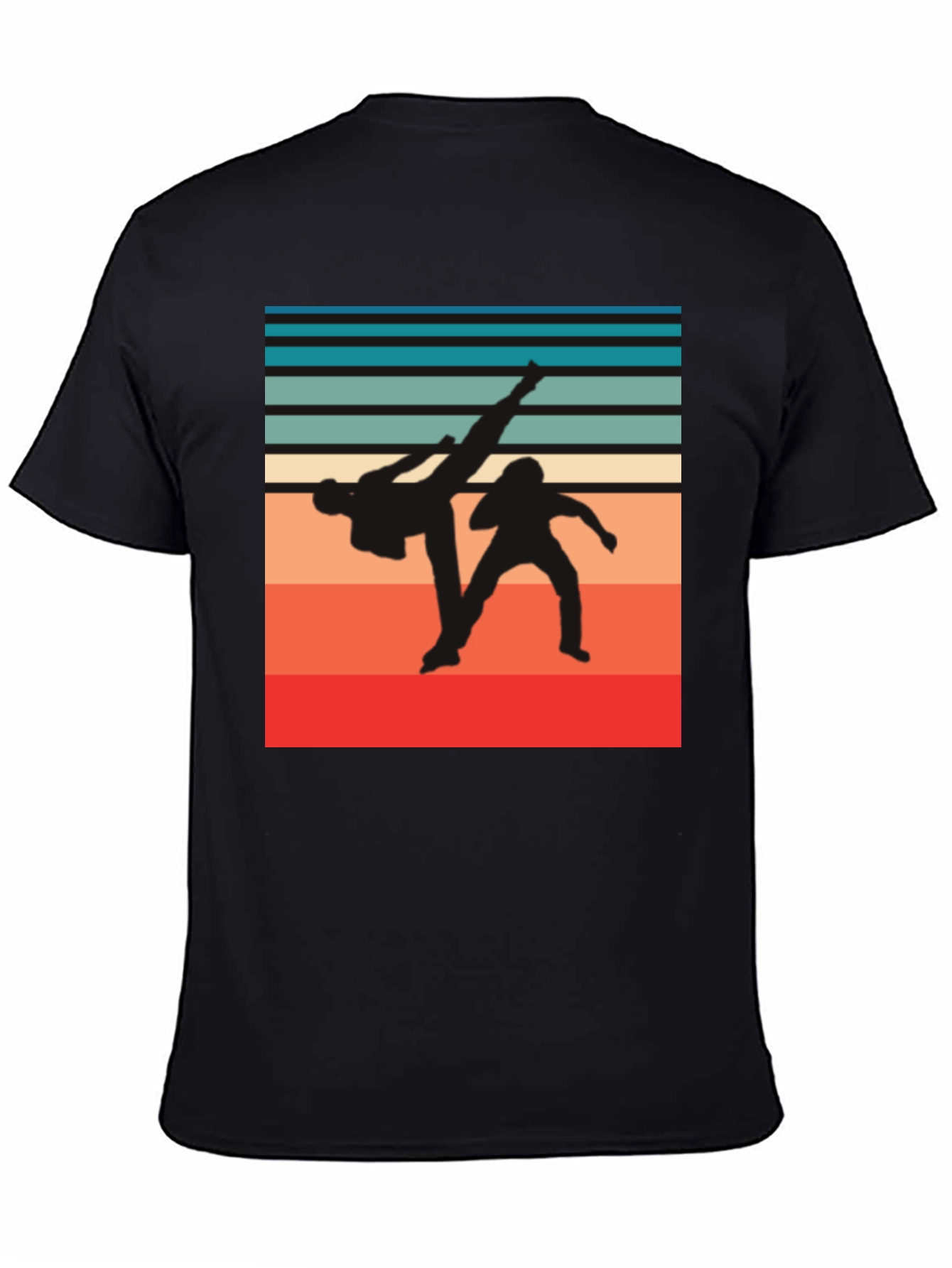 Retro Martial Arts Graphic T-Shirt