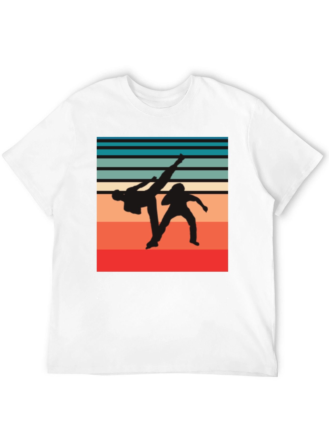 Retro Martial Arts Graphic T-Shirt