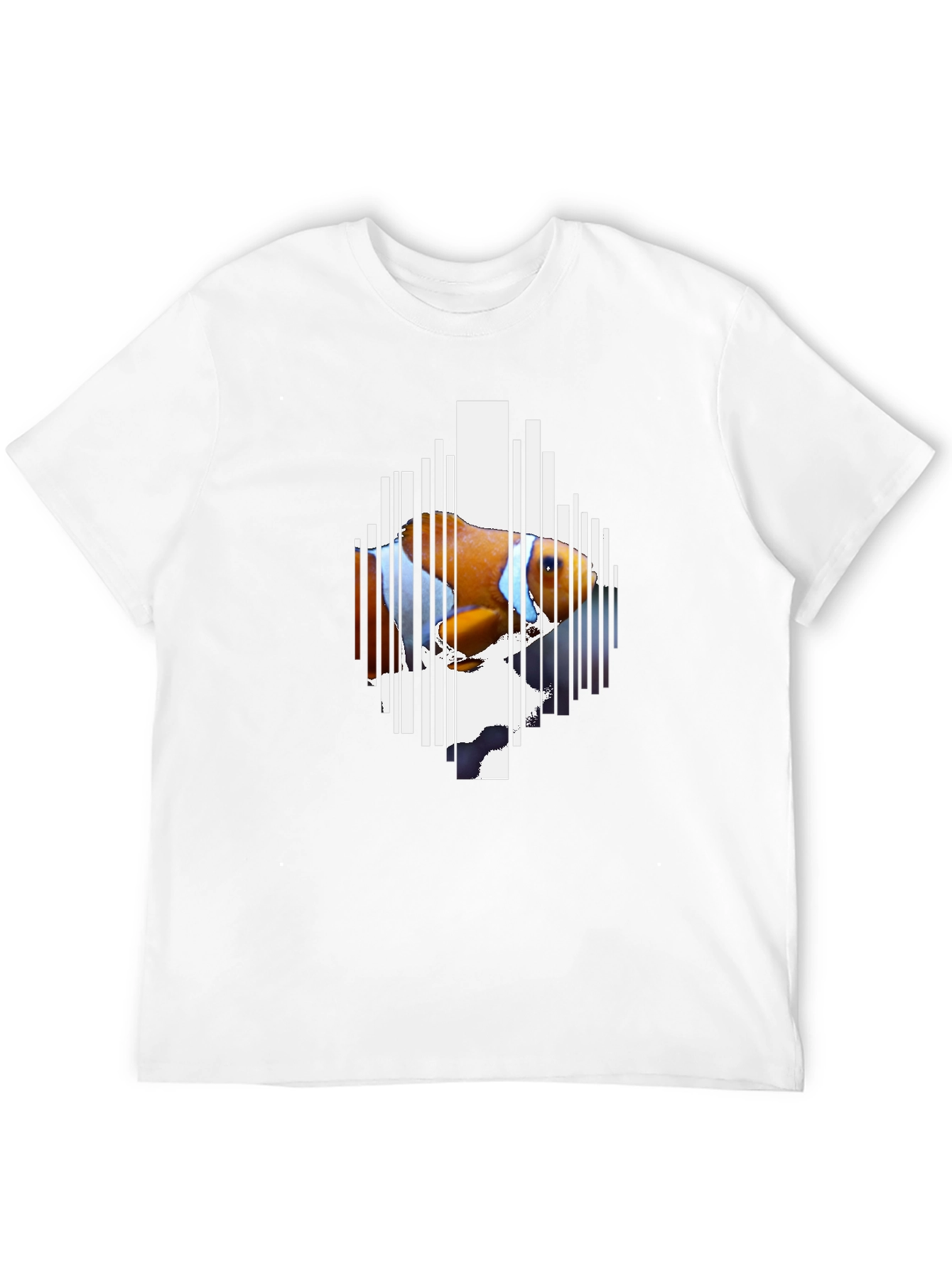 Clownfish Barcode Graphic Black T-Shirt