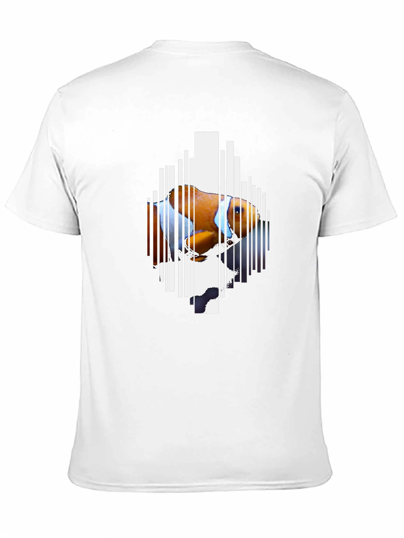Clownfish Barcode Graphic Black T-Shirt