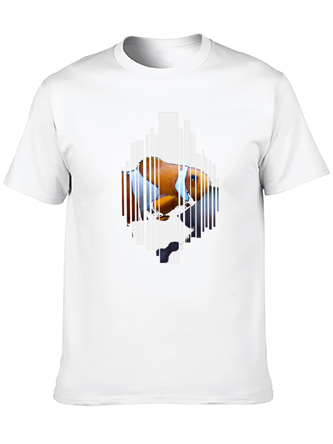 Clownfish Barcode Graphic Black T-Shirt