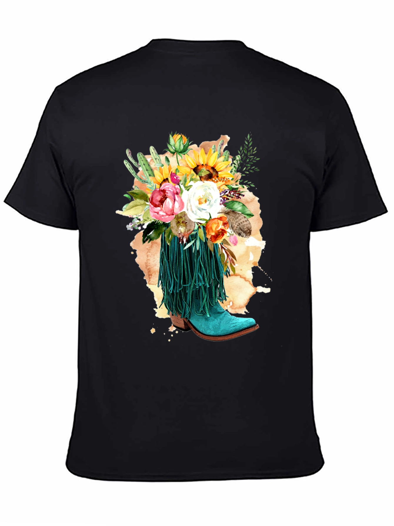 Floral Cowboy Boot T-Shirt