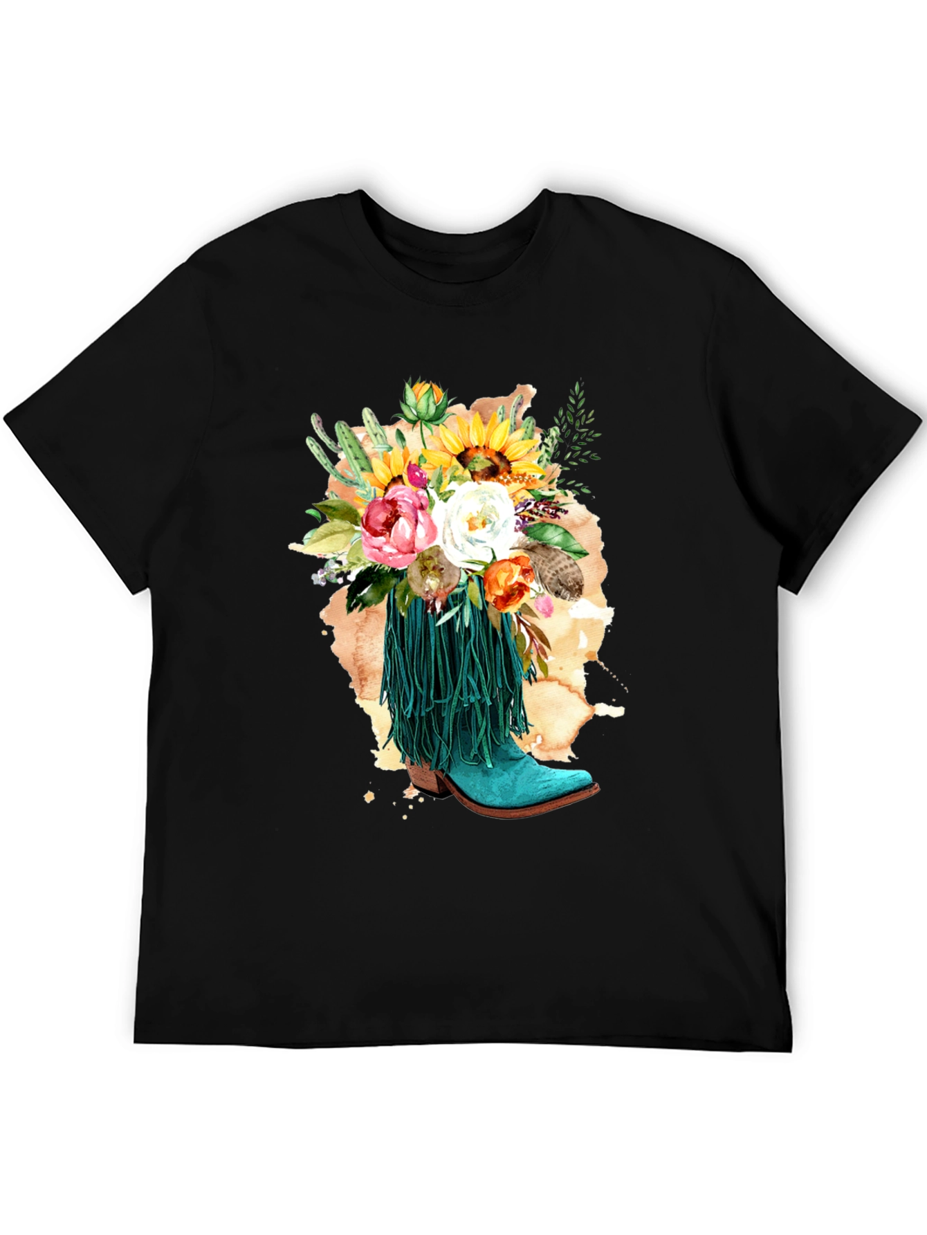 Floral Cowboy Boot T-Shirt