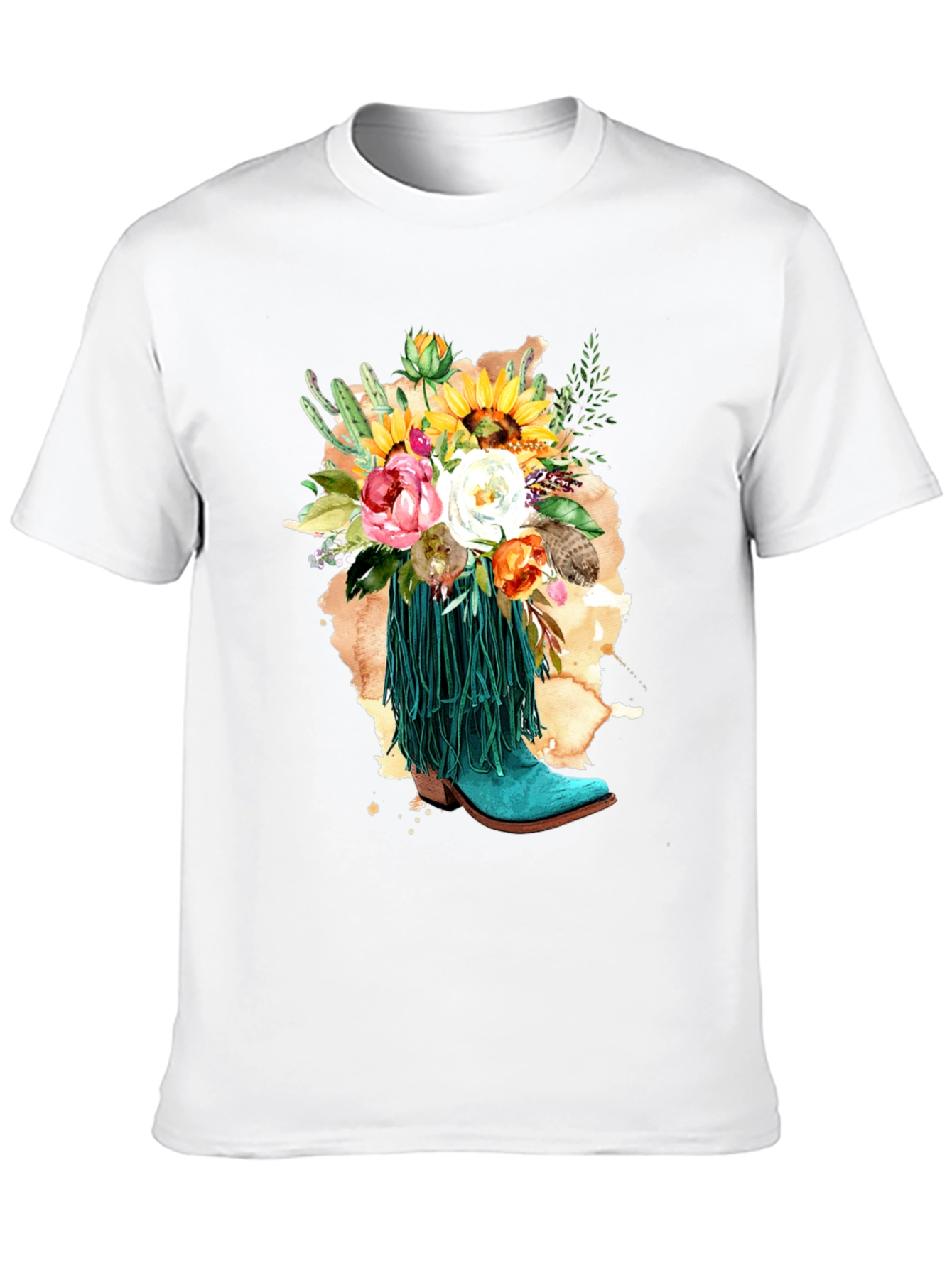 Floral Cowboy Boot T-Shirt