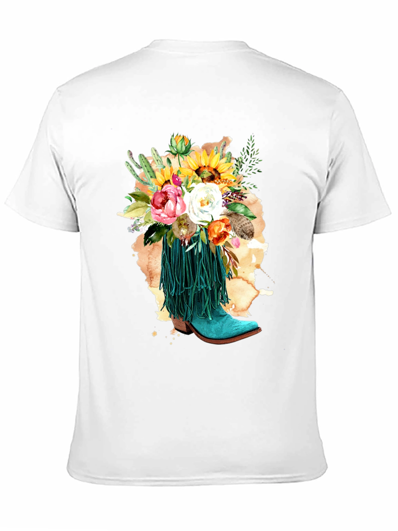Floral Cowboy Boot T-Shirt