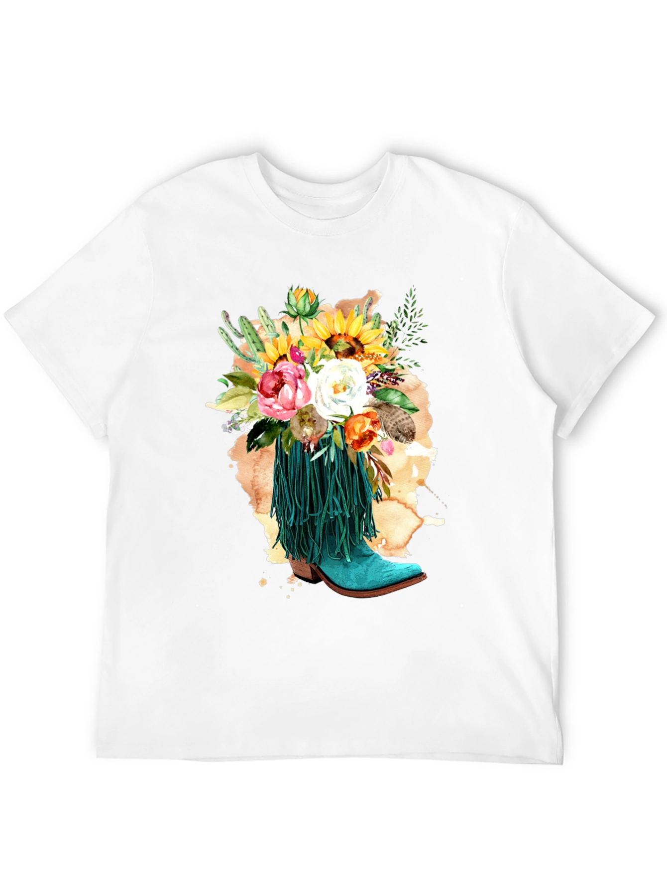 Floral Cowboy Boot T-Shirt