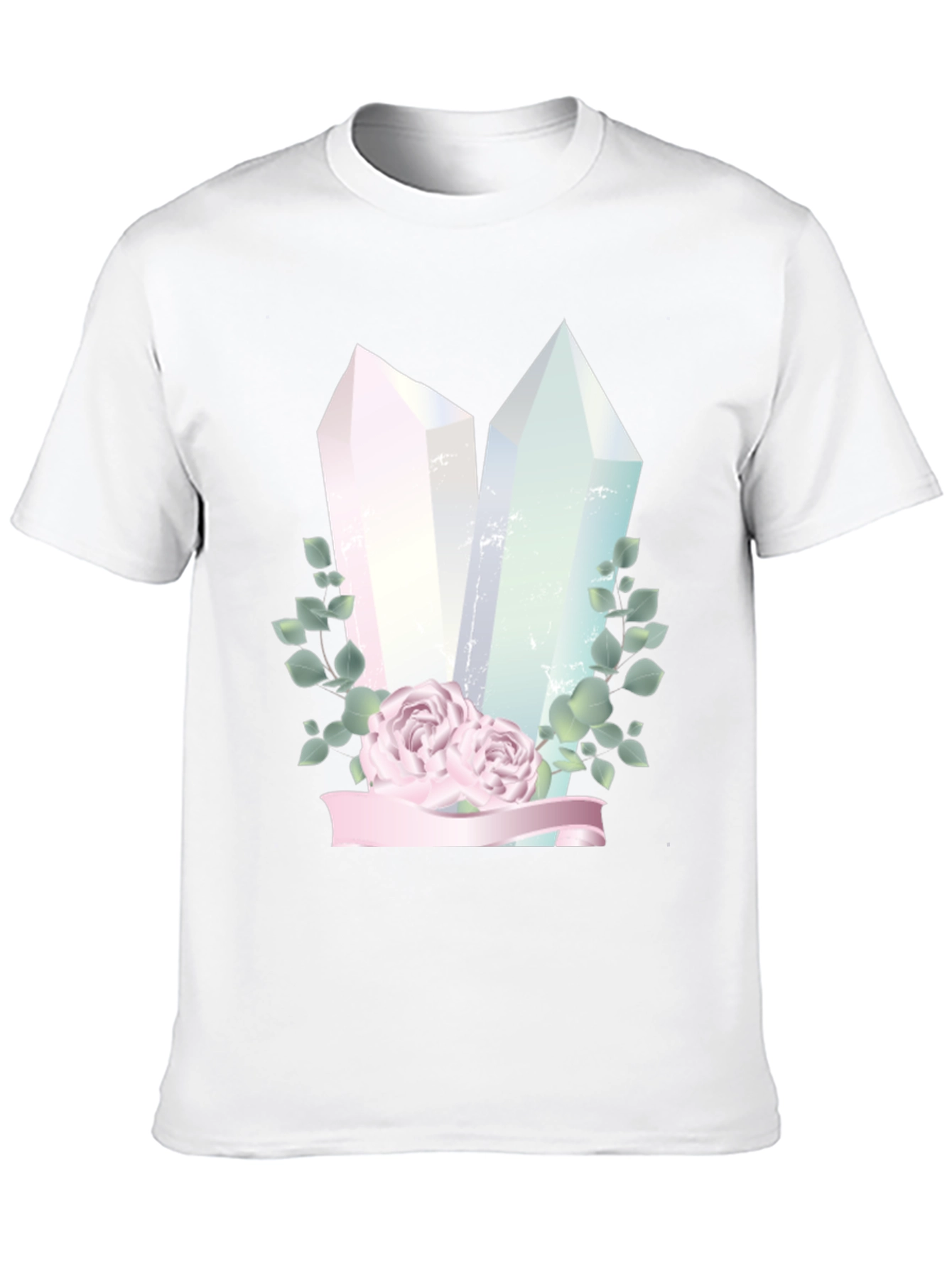 Crystal & Roses Graphic Black T-Shirt