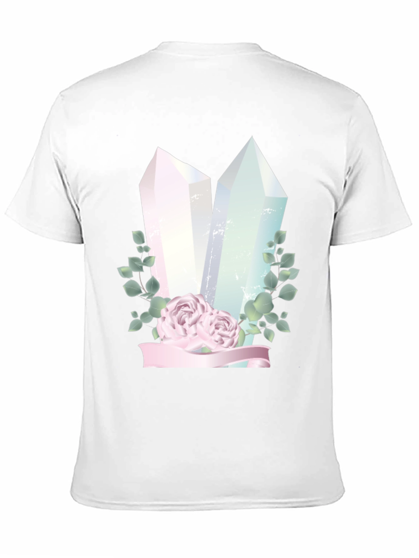 Crystal & Roses Graphic Black T-Shirt