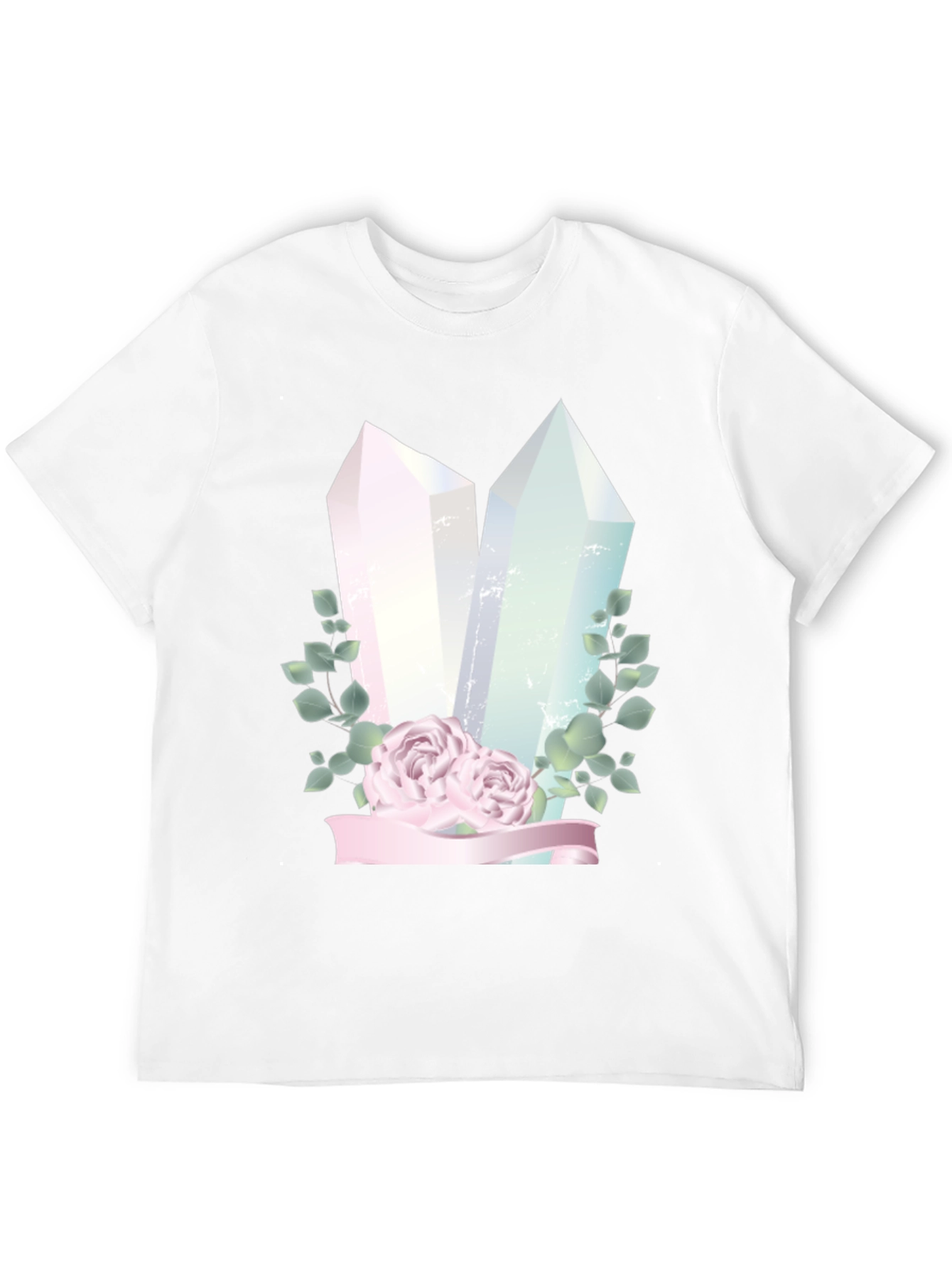 Crystal & Roses Graphic Black T-Shirt