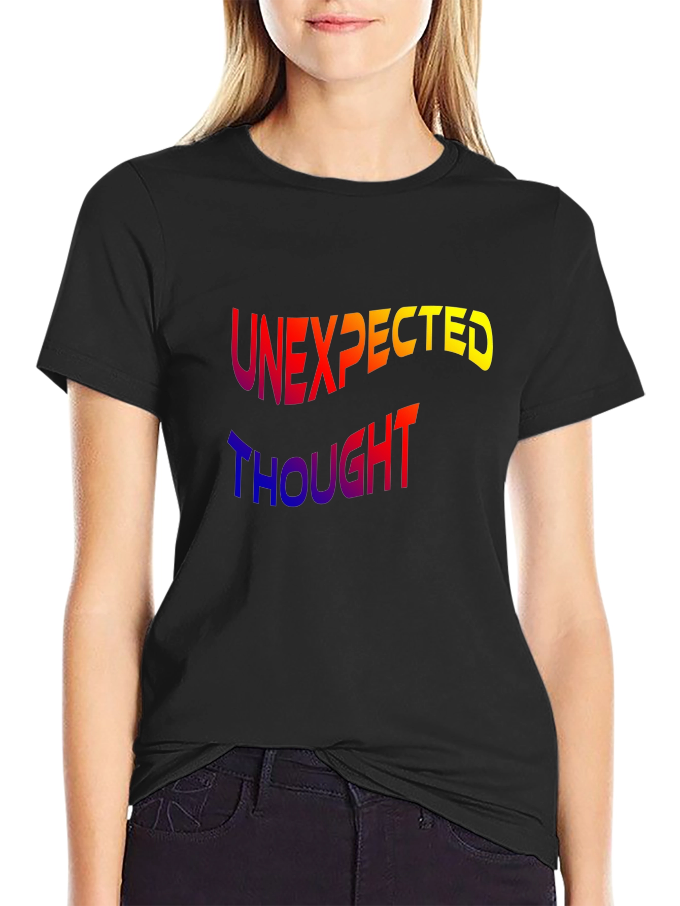 Unexpected Thought Graphic Tee - Modern Design