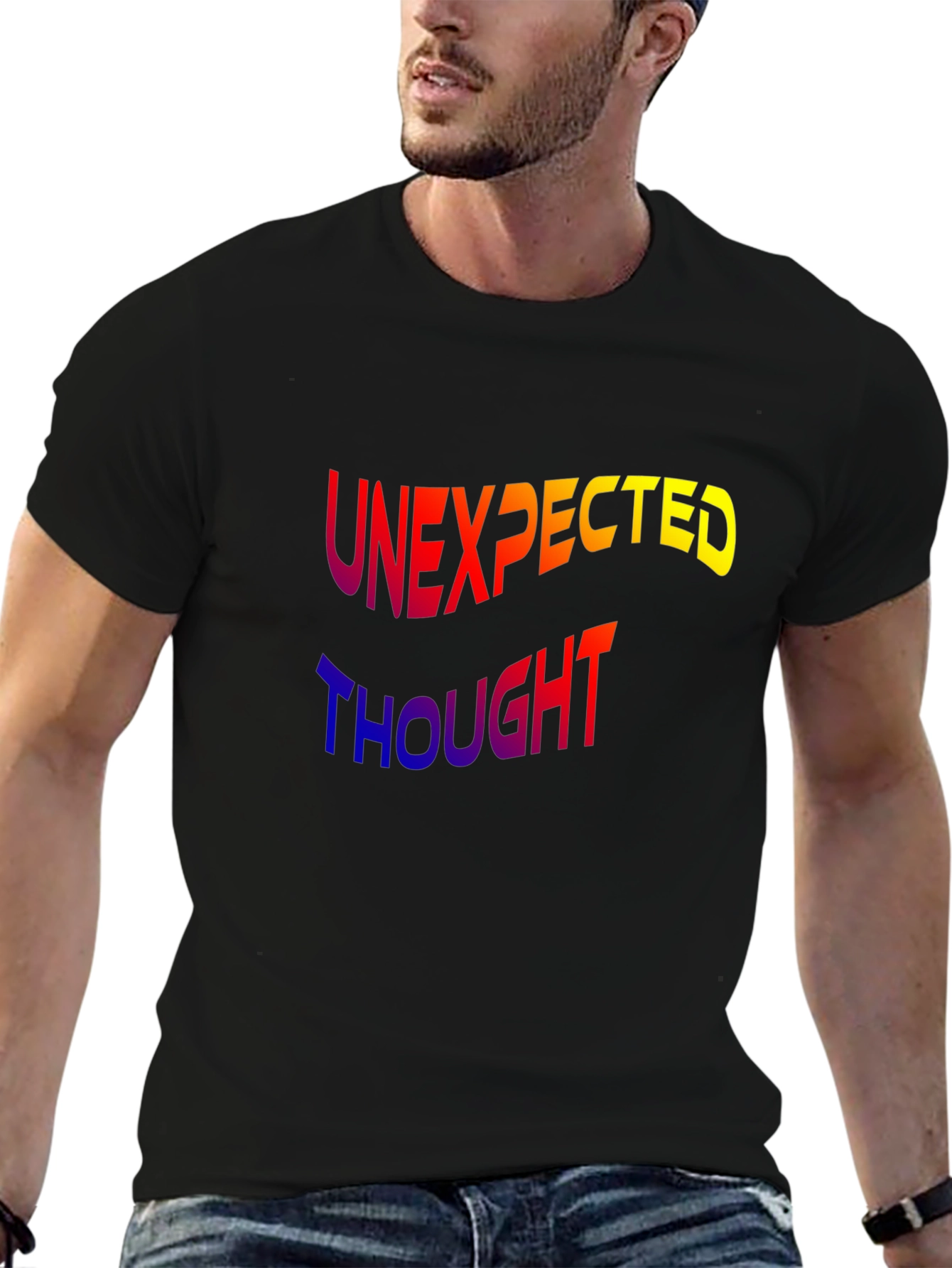 Unexpected Thought Graphic Tee - Modern Design