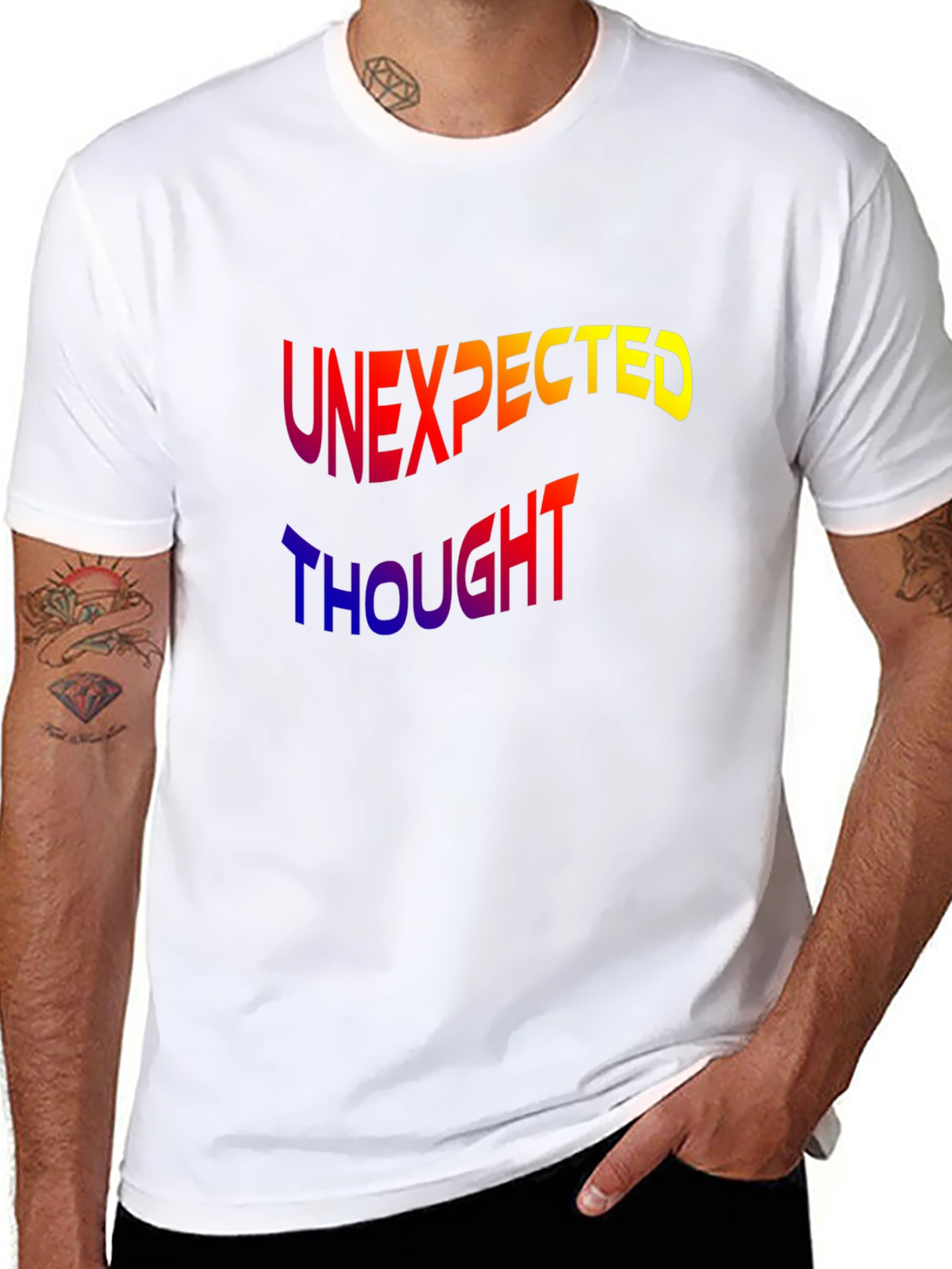 Unexpected Thought Graphic Tee - Modern Design
