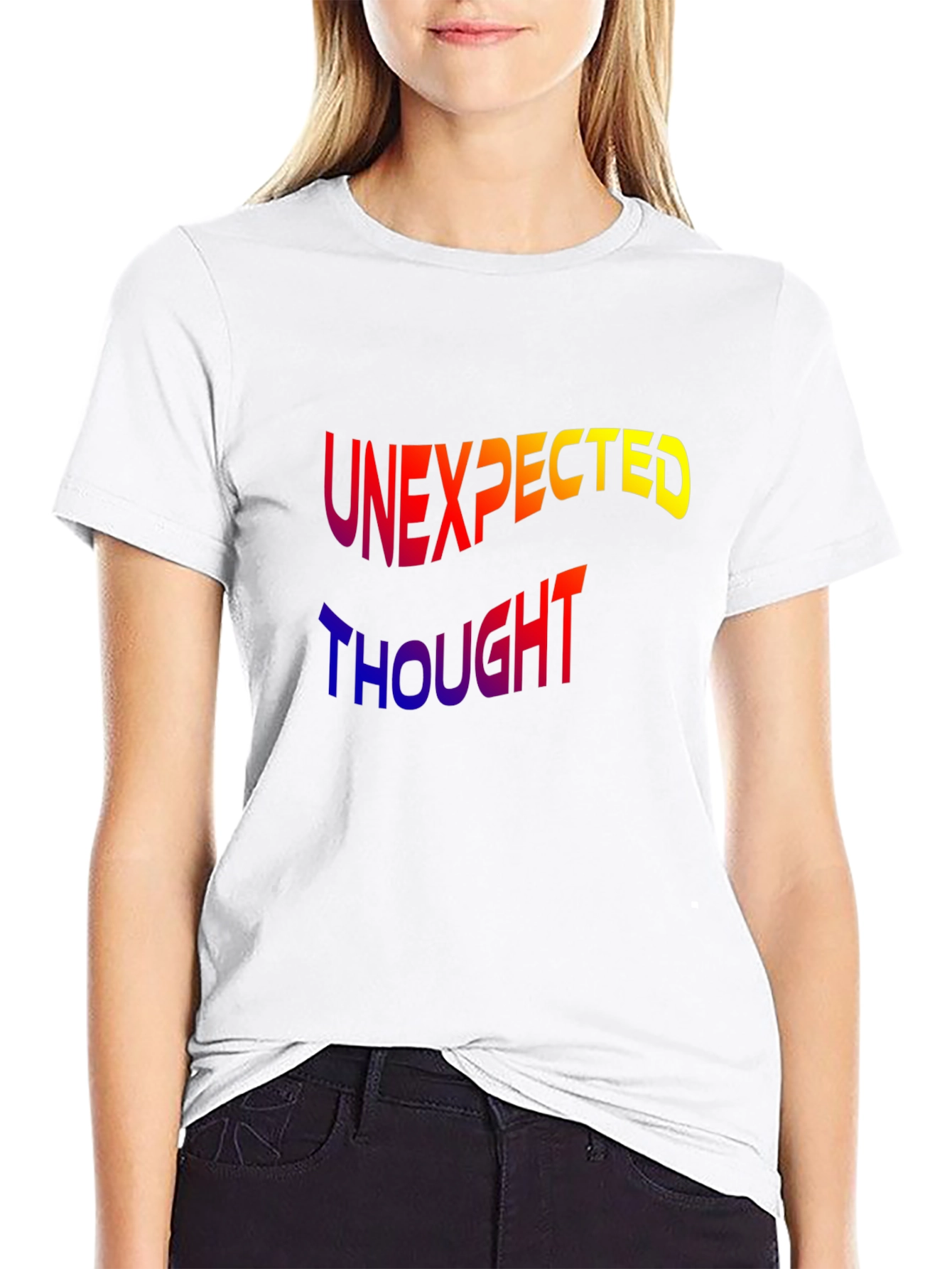 Unexpected Thought Graphic Tee - Modern Design