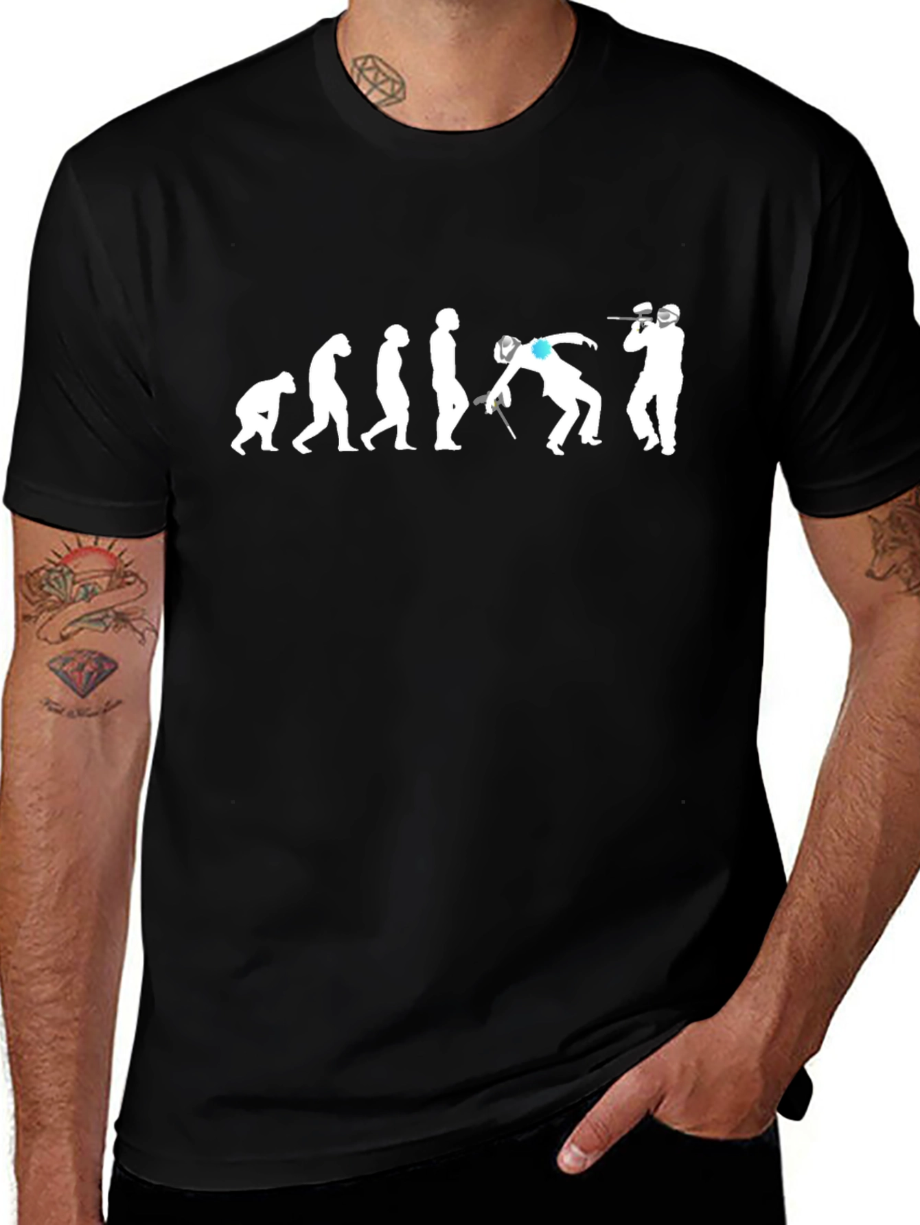 Paintball Evolution Black T-Shirt