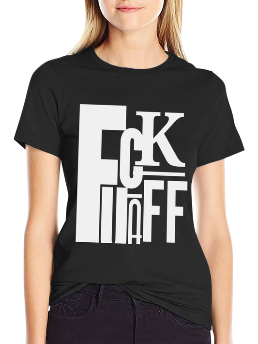 FCK OFF Bold Graphic Tee - Black Cotton