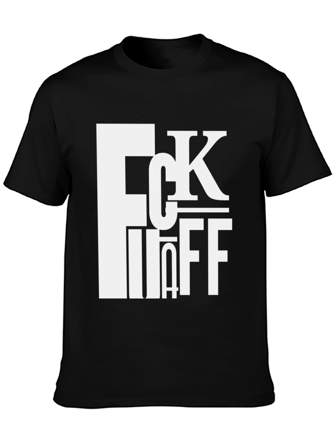 FCK OFF Bold Graphic Tee - Black Cotton
