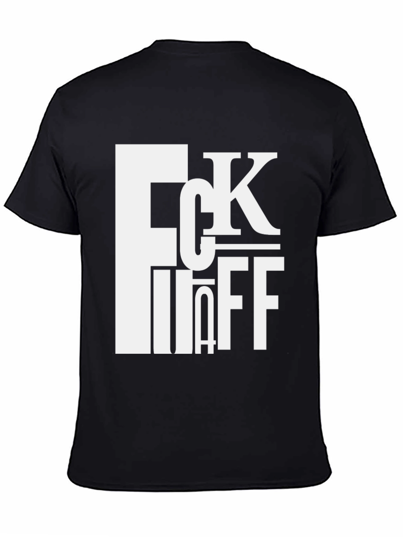FCK OFF Bold Graphic Tee - Black Cotton
