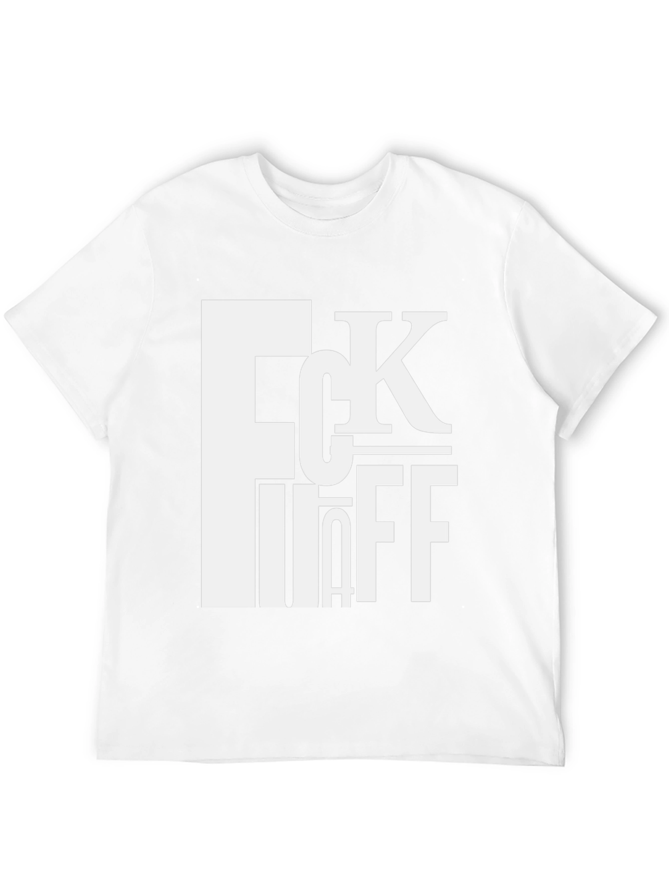 FCK OFF Bold Graphic Tee - Black Cotton