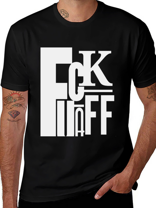 FCK OFF Bold Graphic Tee - Black Cotton