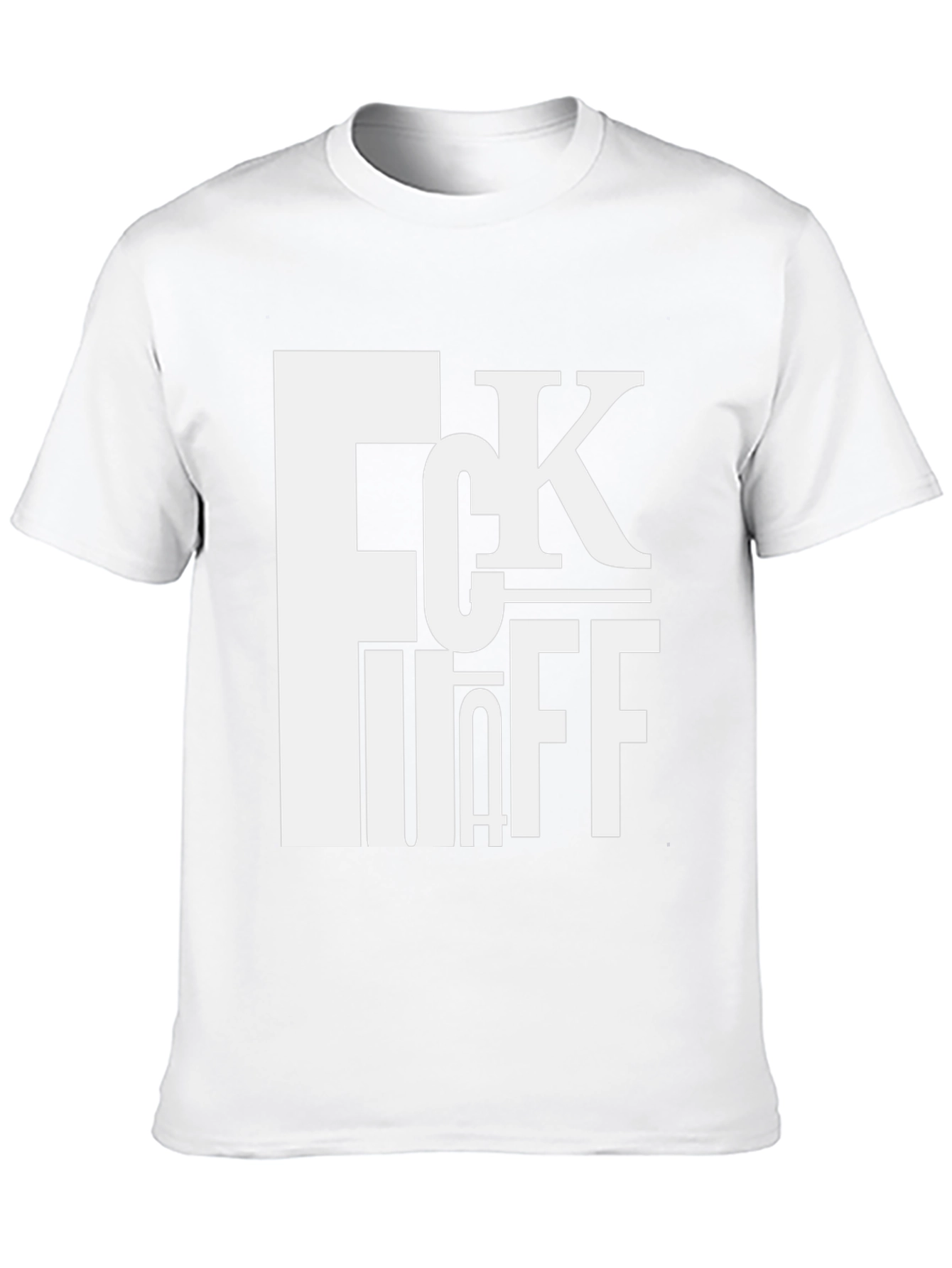 FCK OFF Bold Graphic Tee - Black Cotton