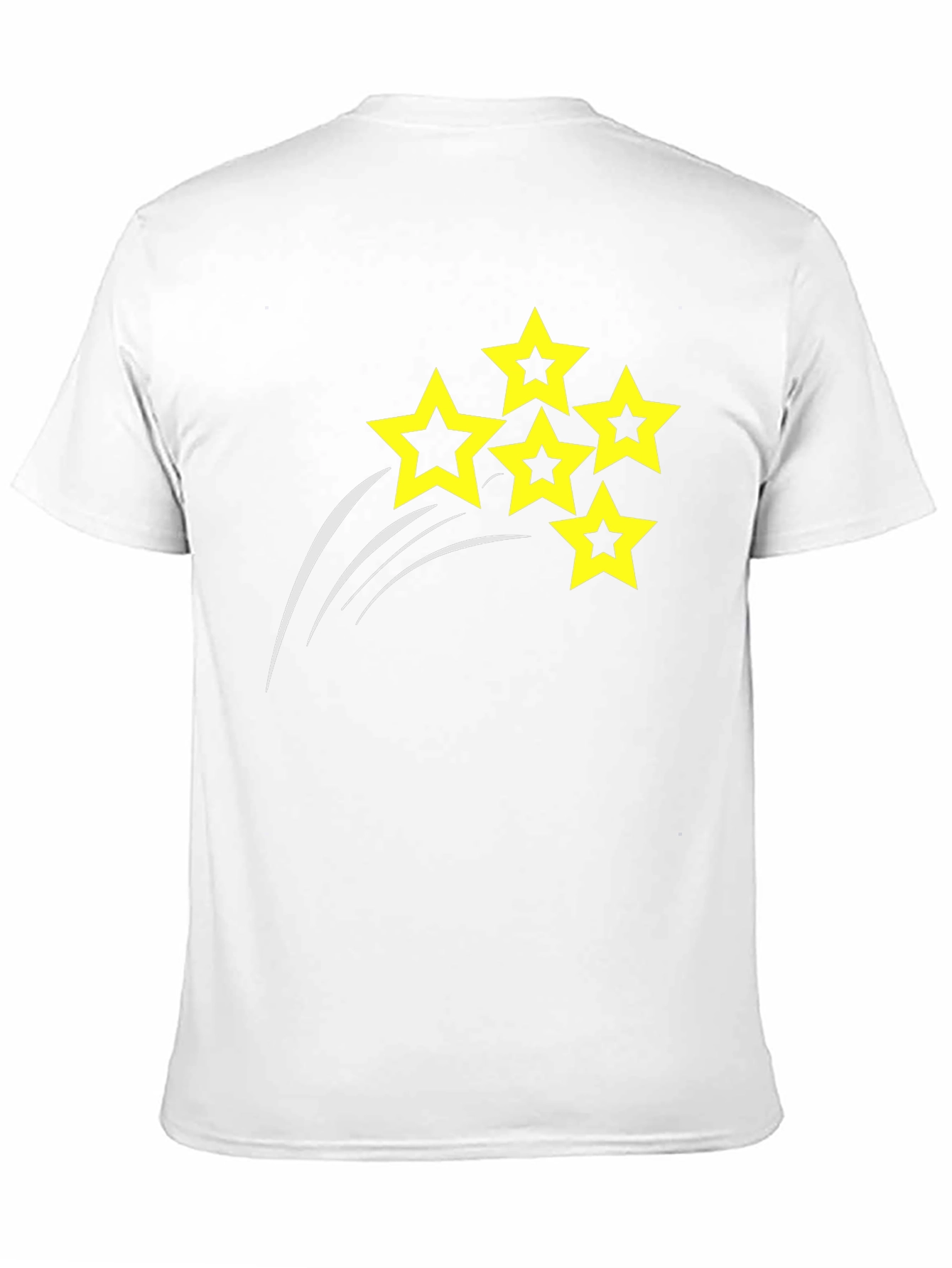 Mens Black T-shirt with Star Design