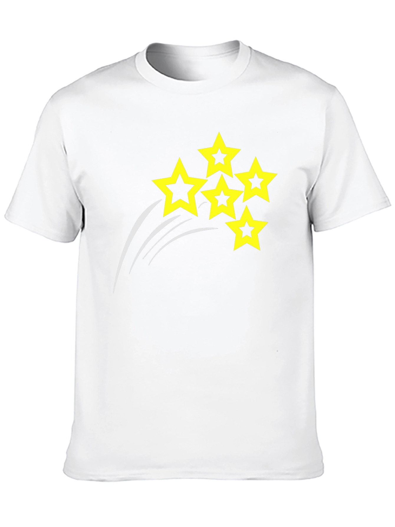 Mens Black T-shirt with Star Design