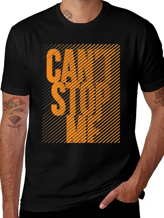 Cant Stop Me Graphic Tee - Black Cotton T-Shirt