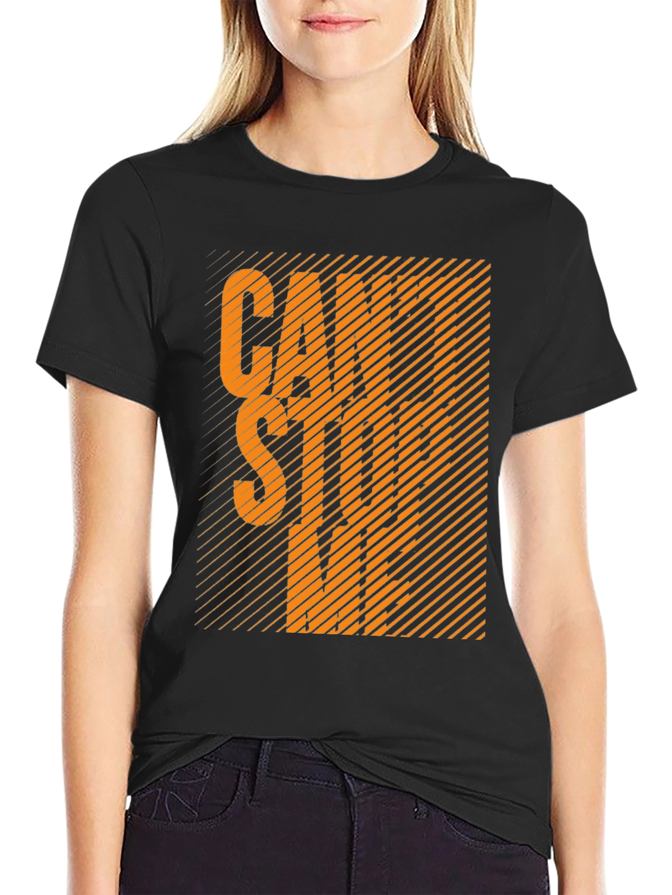 Cant Stop Me Graphic Tee - Black Cotton T-Shirt