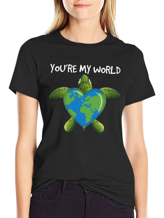 Youre My World Turtle Graphic Tee