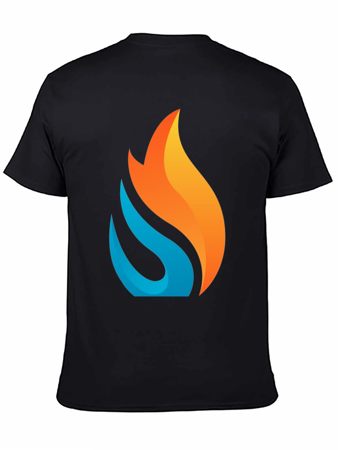 Flame Graphic Black T-Shirt - Modern Design