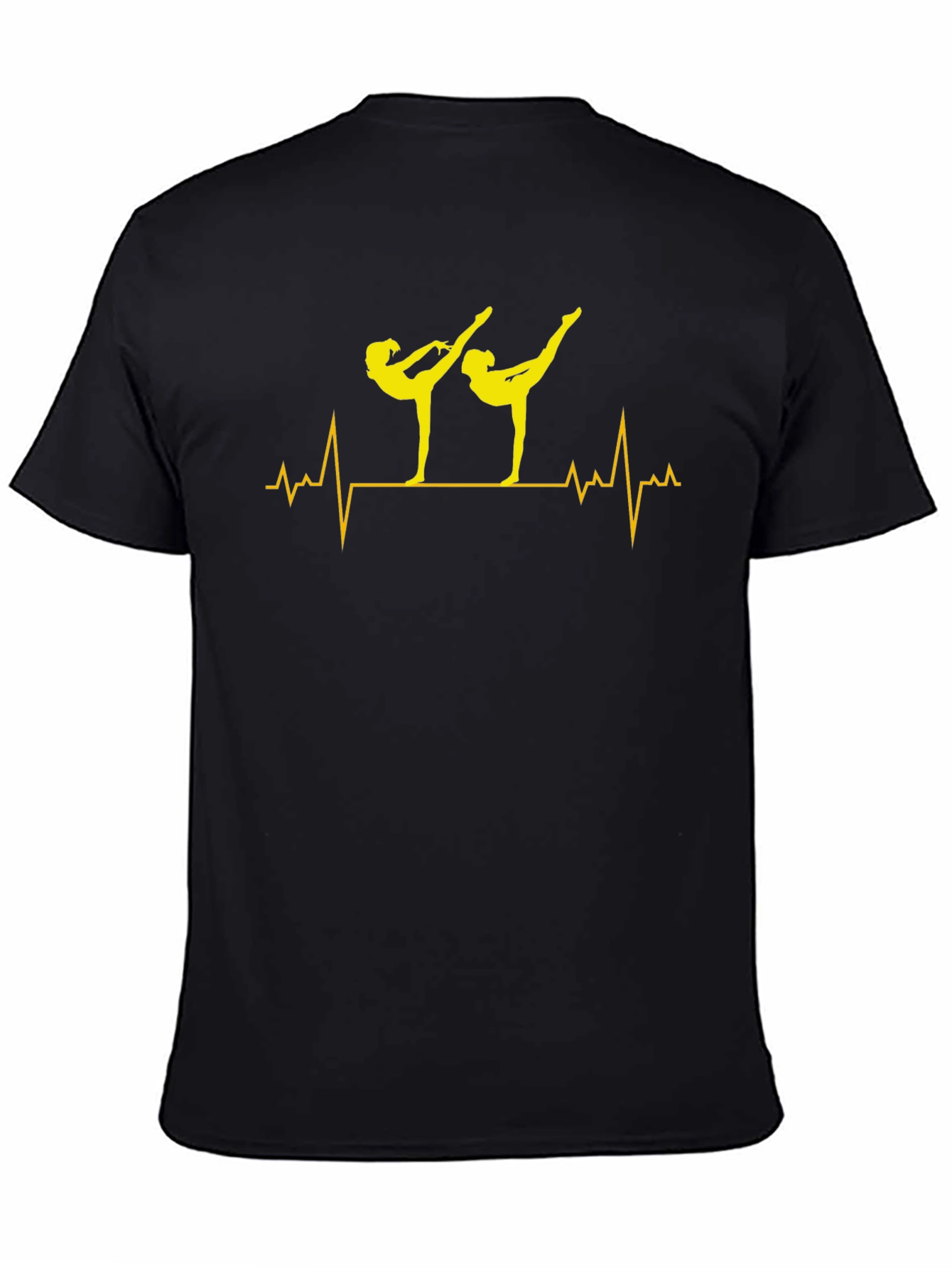 Gymnastics Heartbeat T-Shirt - Black