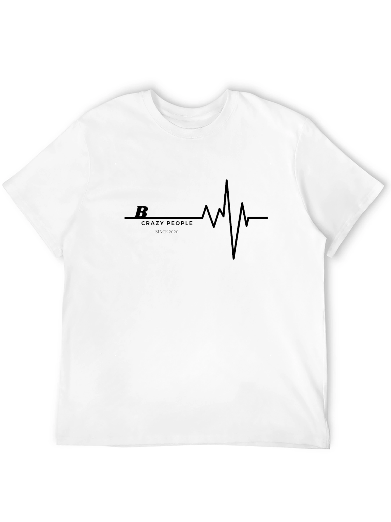 Crazy People Graphic Tee - Trendy Black Shirt