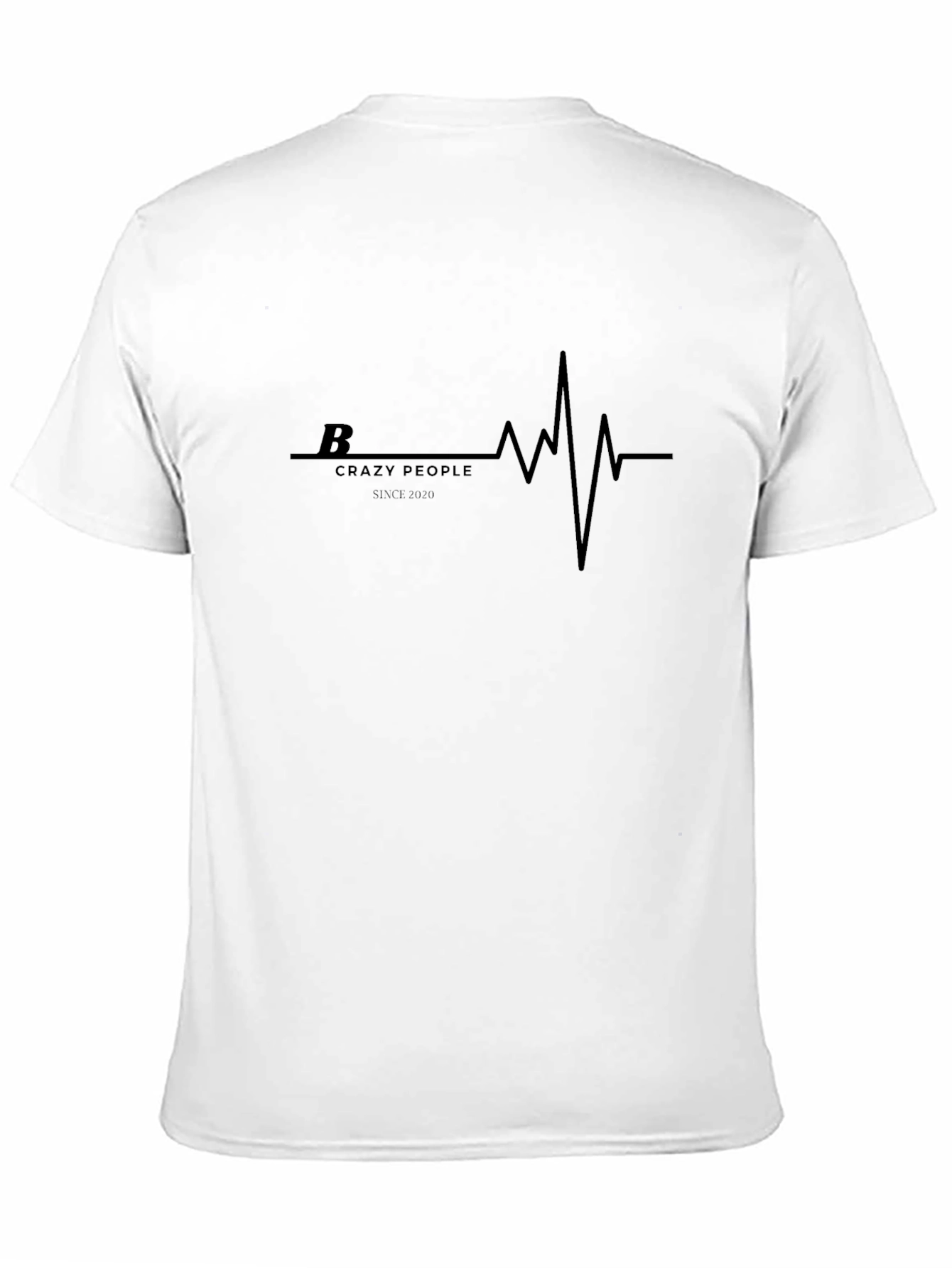 Crazy People Graphic Tee - Trendy Black Shirt