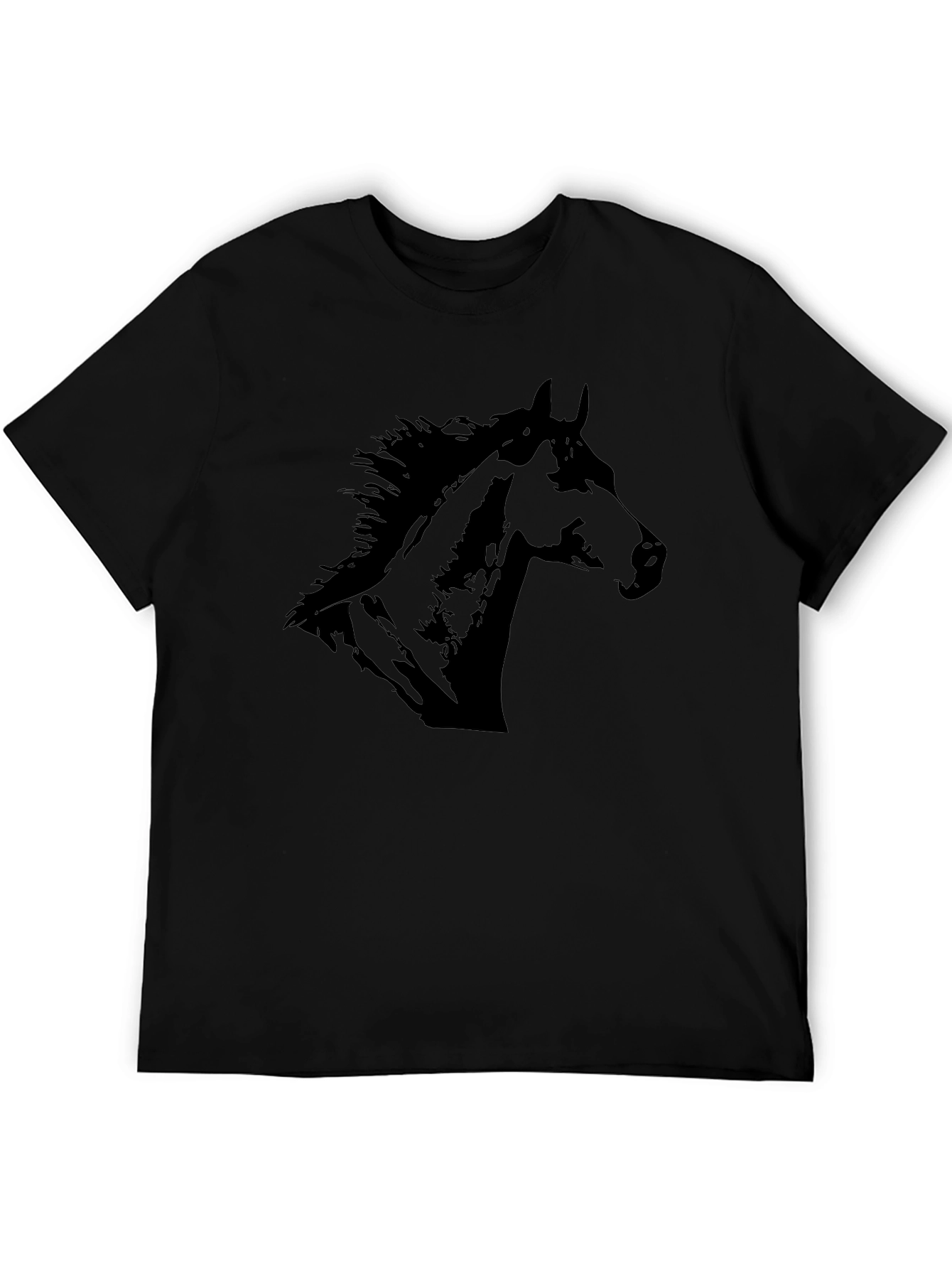 Black Horse Graphic Tee | Stylish Mens T-Shirt
