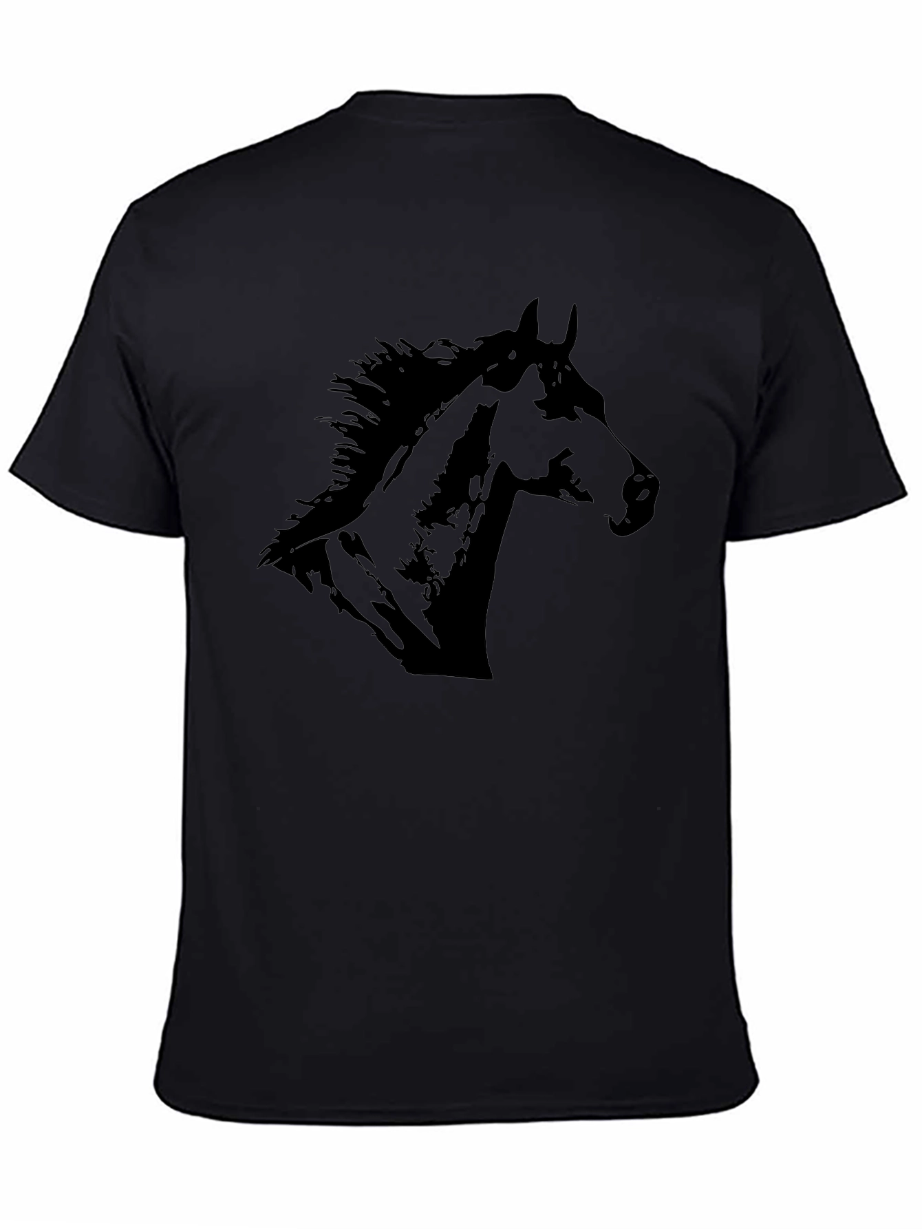 Black Horse Graphic Tee | Stylish Mens T-Shirt