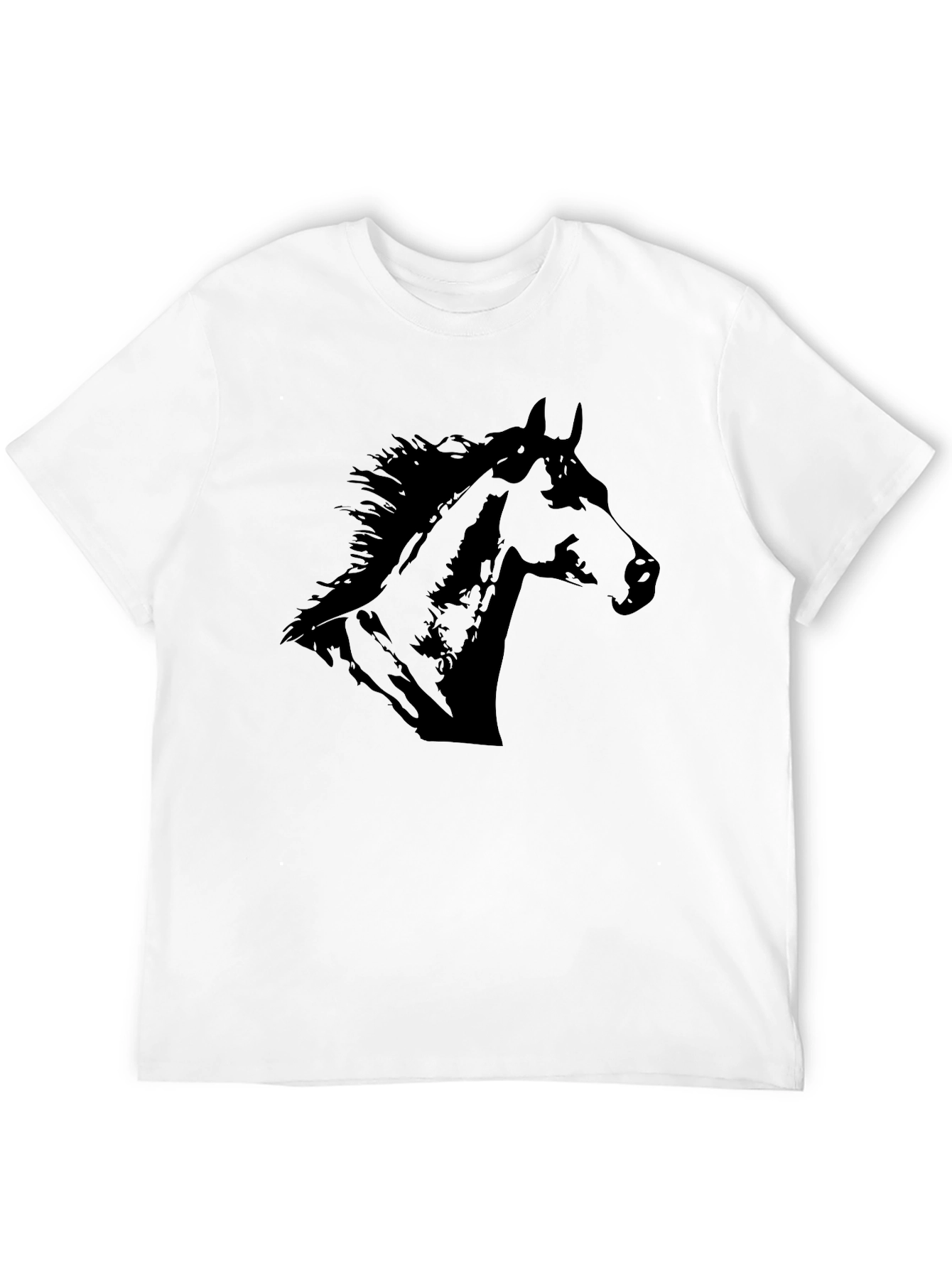 Black Horse Graphic Tee | Stylish Mens T-Shirt