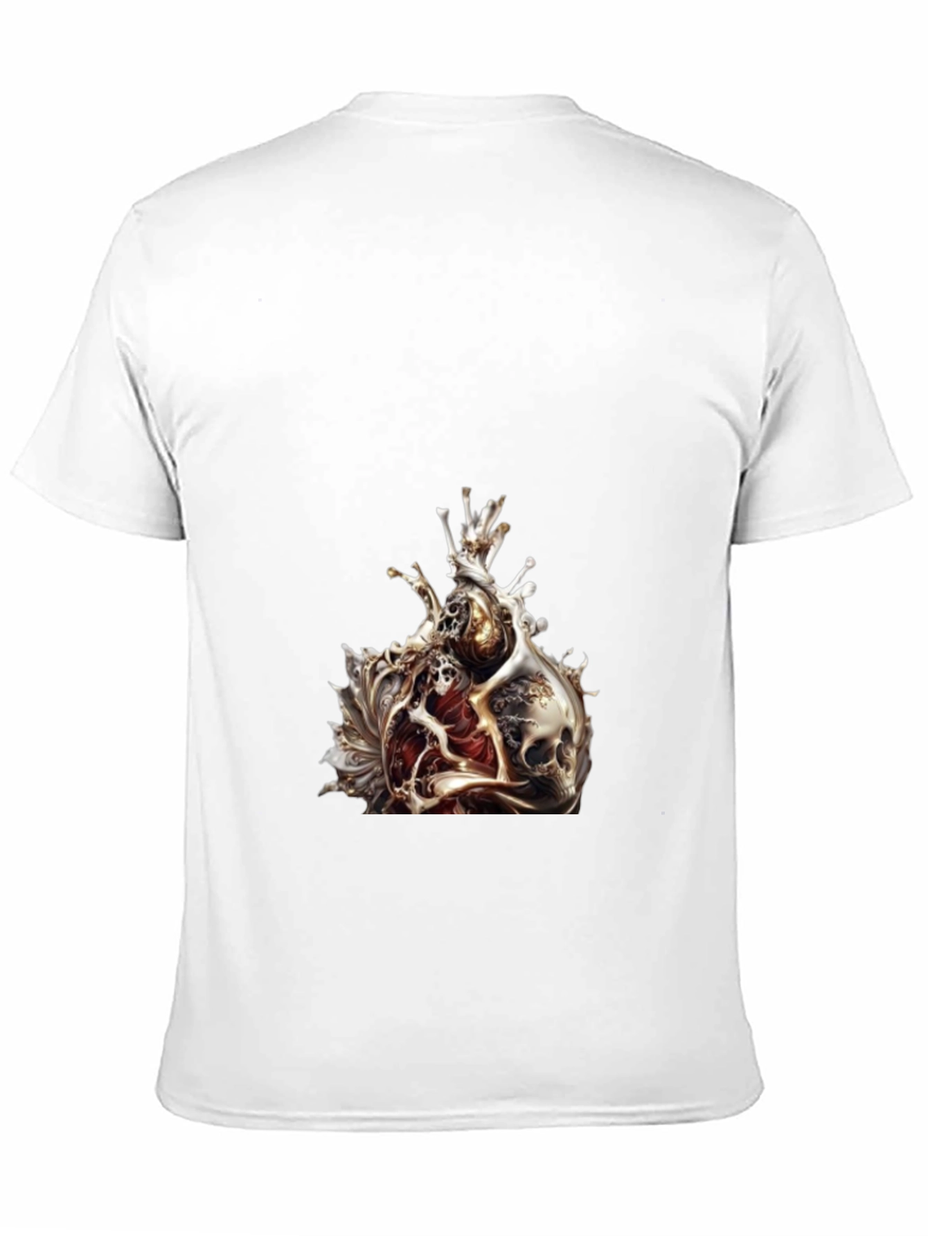 Skull Heart Graphic Tee - Edgy Style