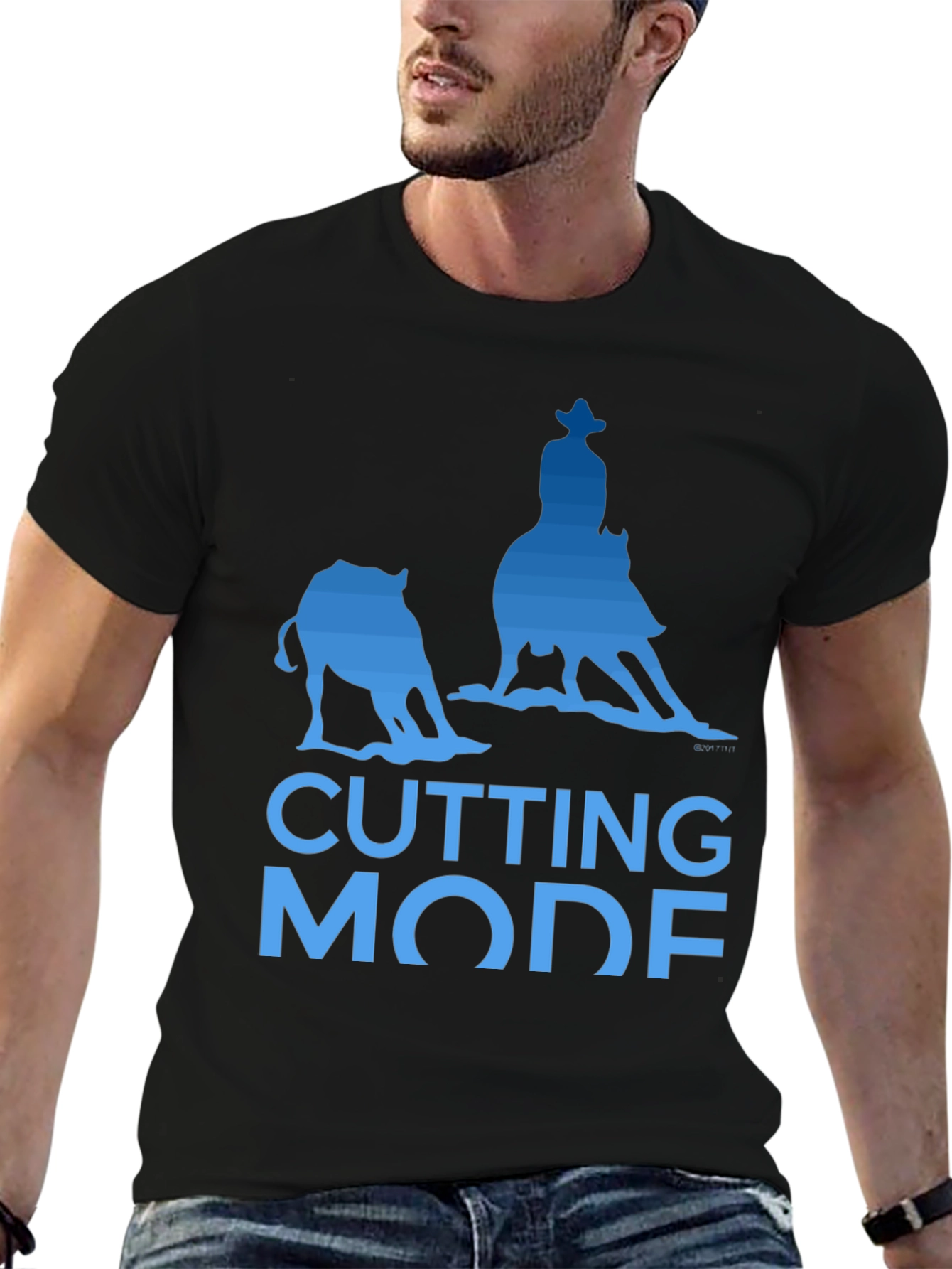 Cutting Horse Mode Graphic T-Shirt