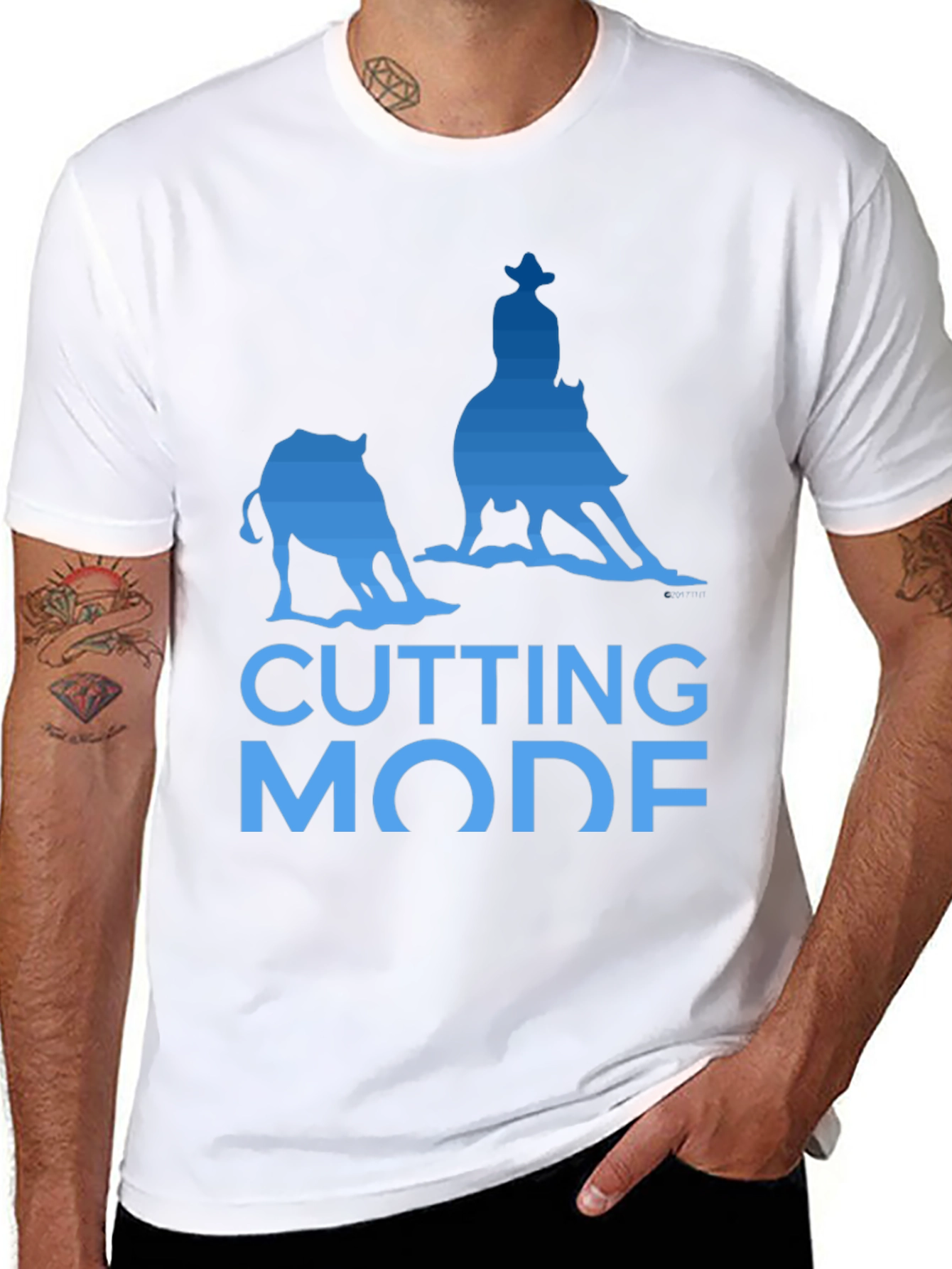 Cutting Horse Mode Graphic T-Shirt