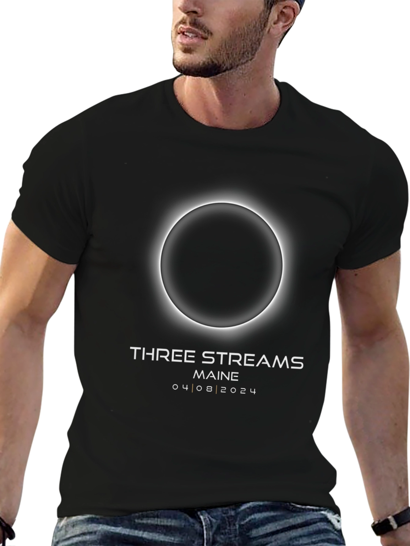 Three Streams Maine 2024 Eclipse T-Shirt