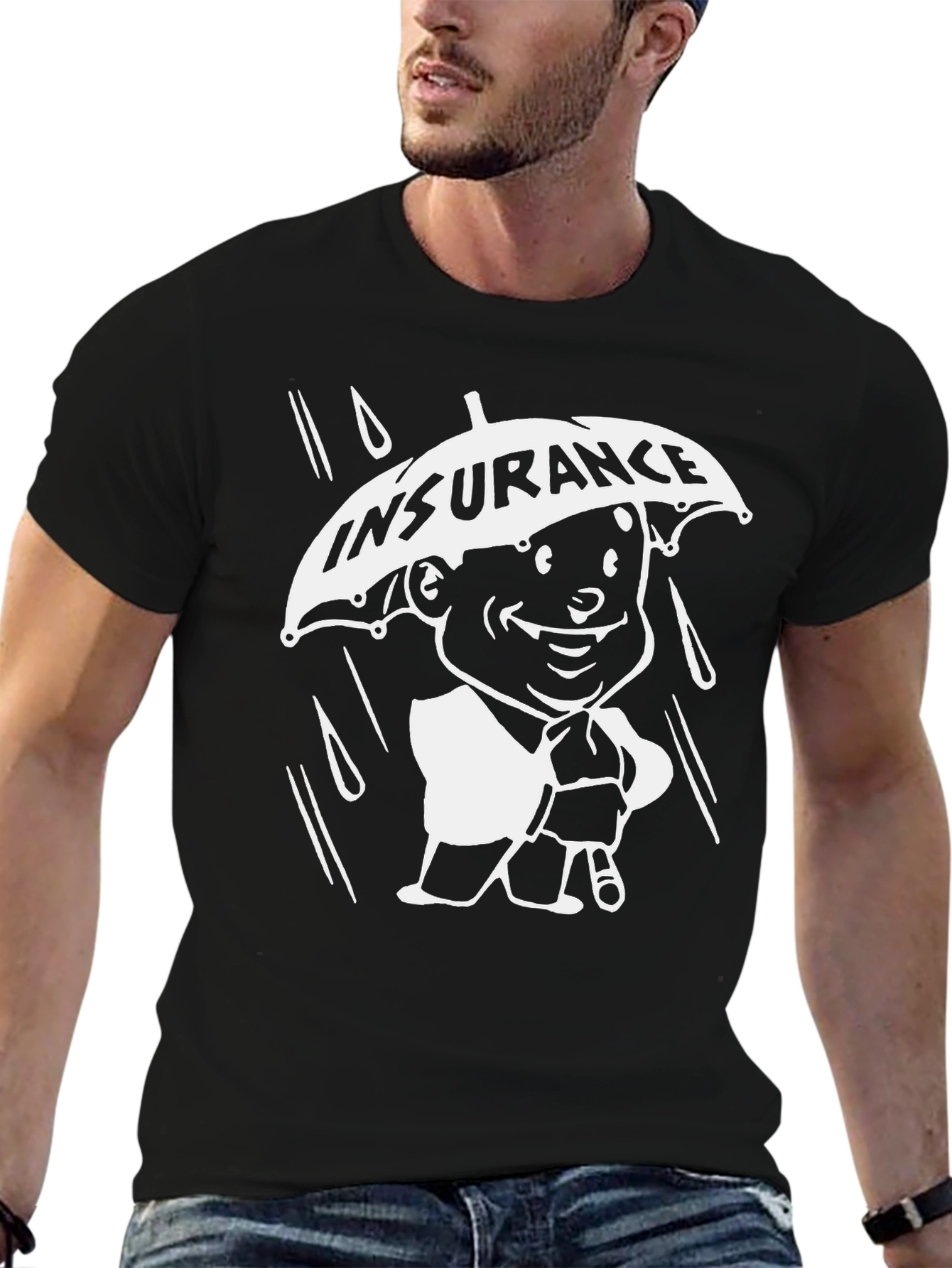 Insurance Cartoon Graphic T-Shirt