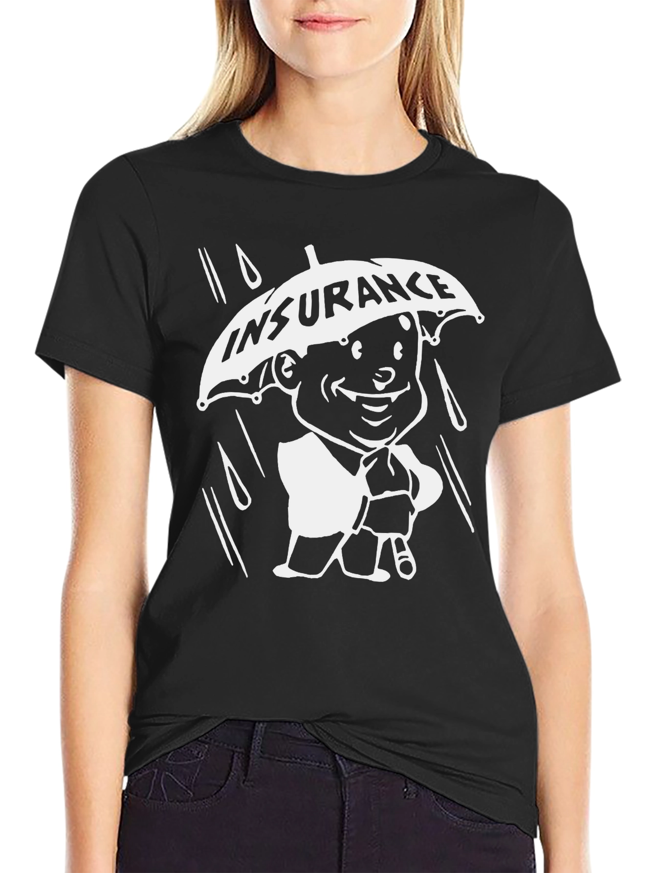 Insurance Cartoon Graphic T-Shirt