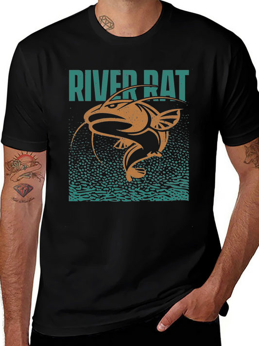 River Rat Graphic Tee - Angler Design