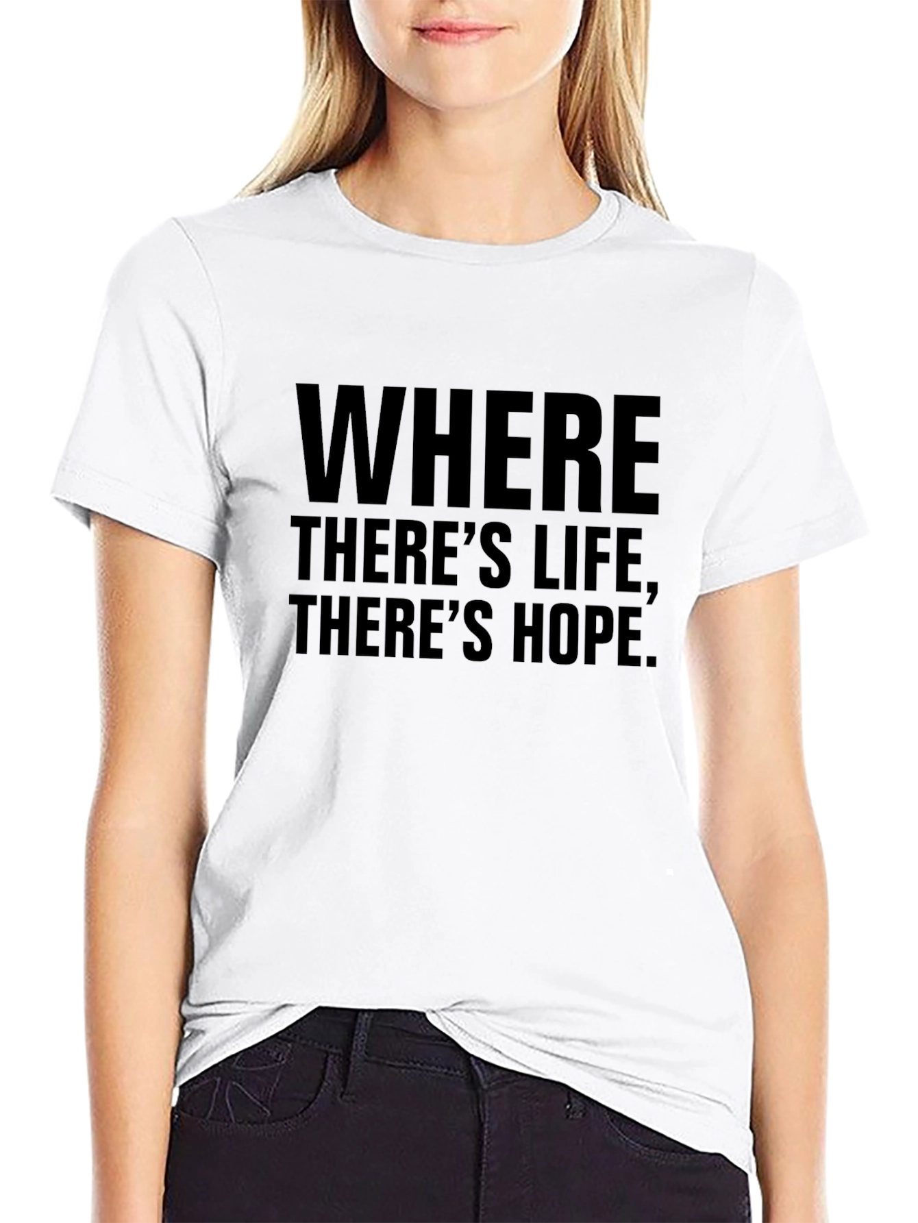 Inspirational Where Theres Life Graphic Tee