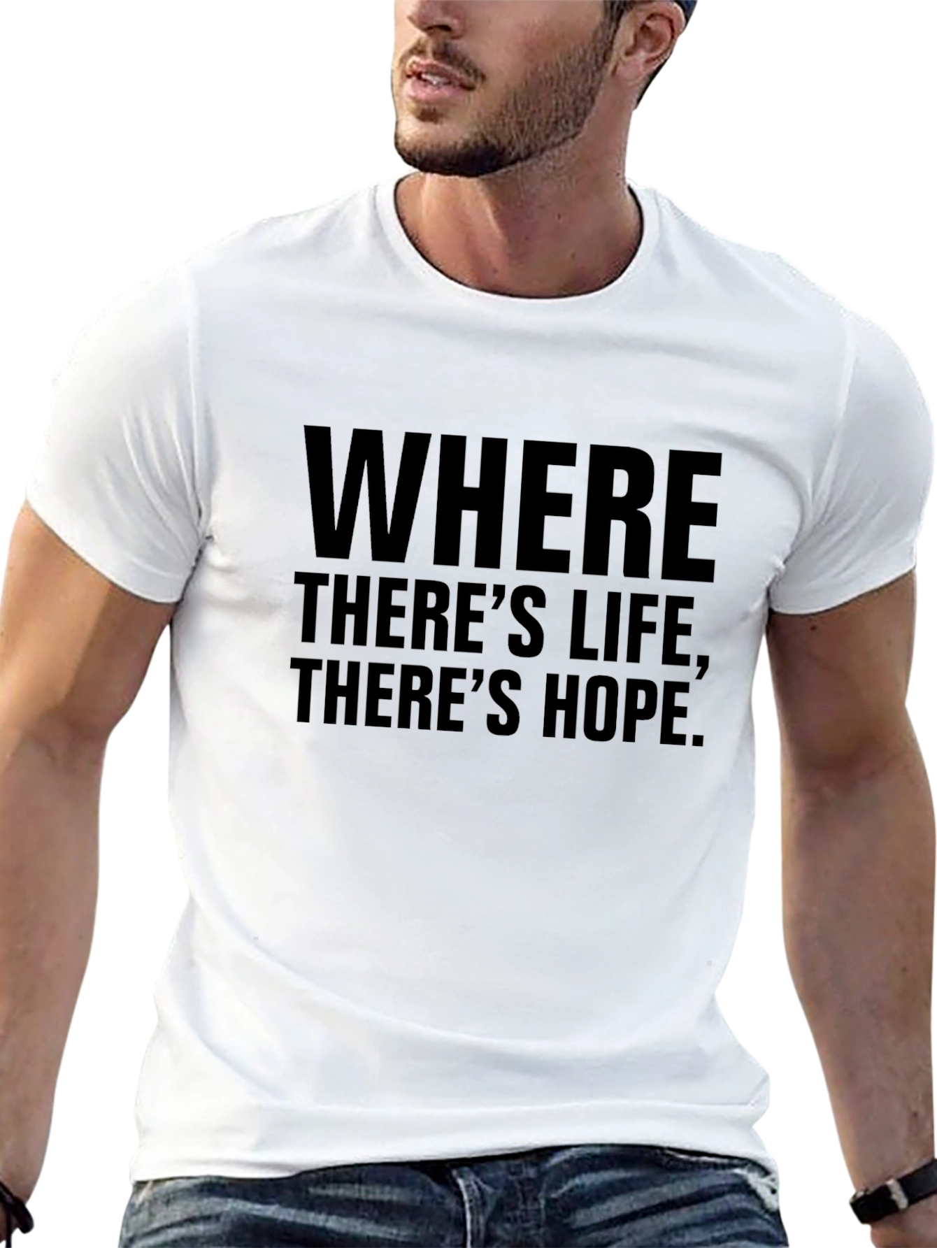 Inspirational Where Theres Life Graphic Tee