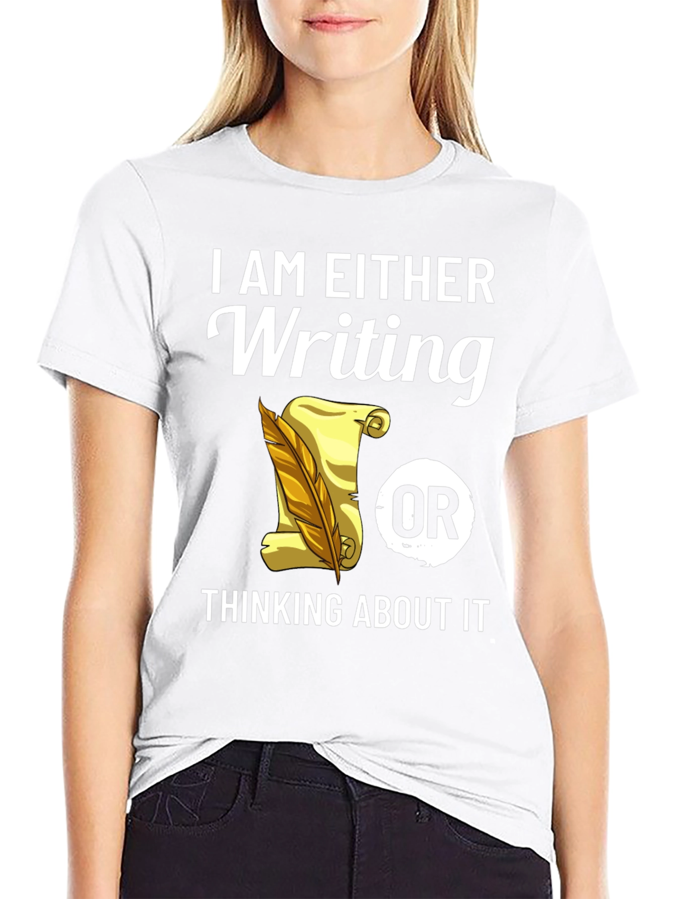 Writers Tee: Writing or Thinking About It